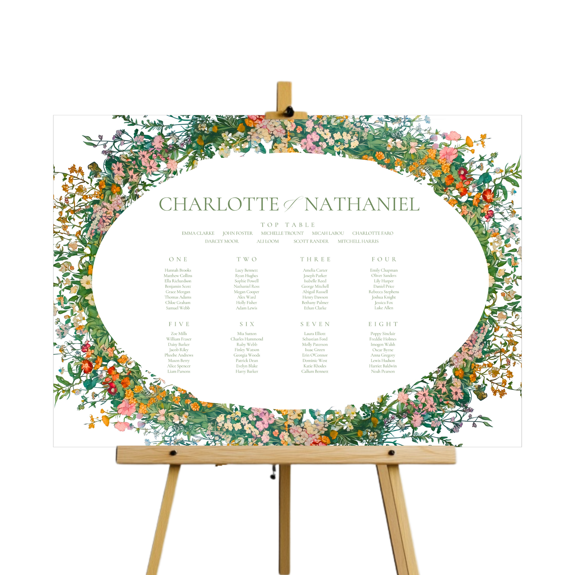 Busy & Bright Seating Plan Sign
