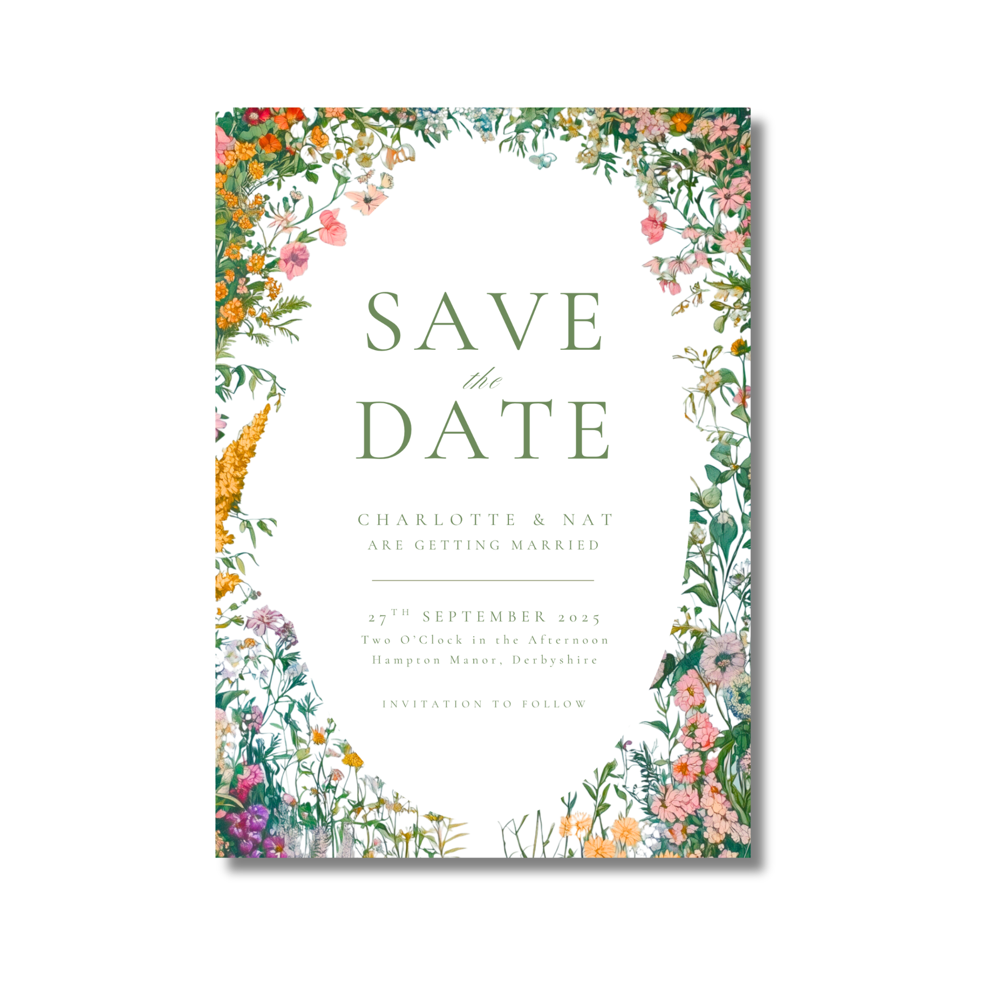 Busy & Bright Florals Save The Date