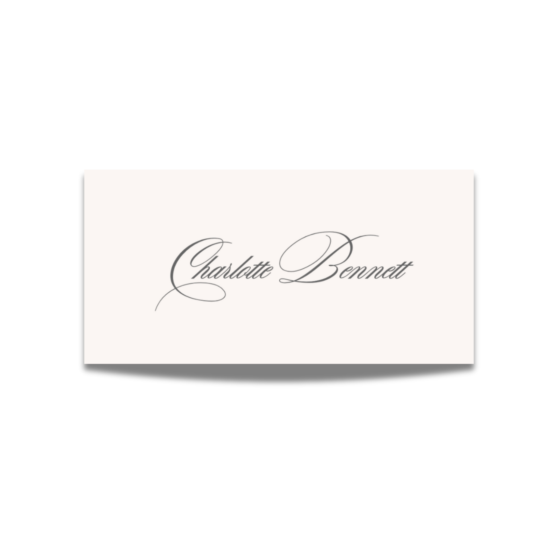 Monochrome Script Name Place Cards