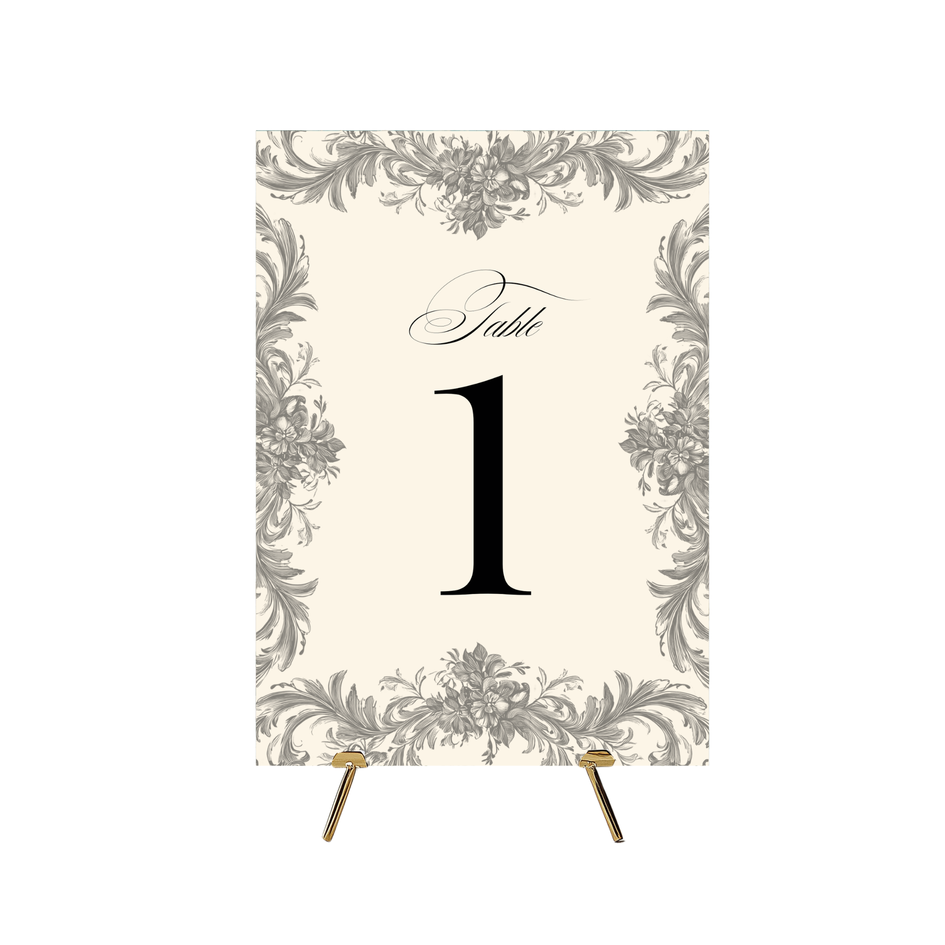 Rococo Frame Table Numbers