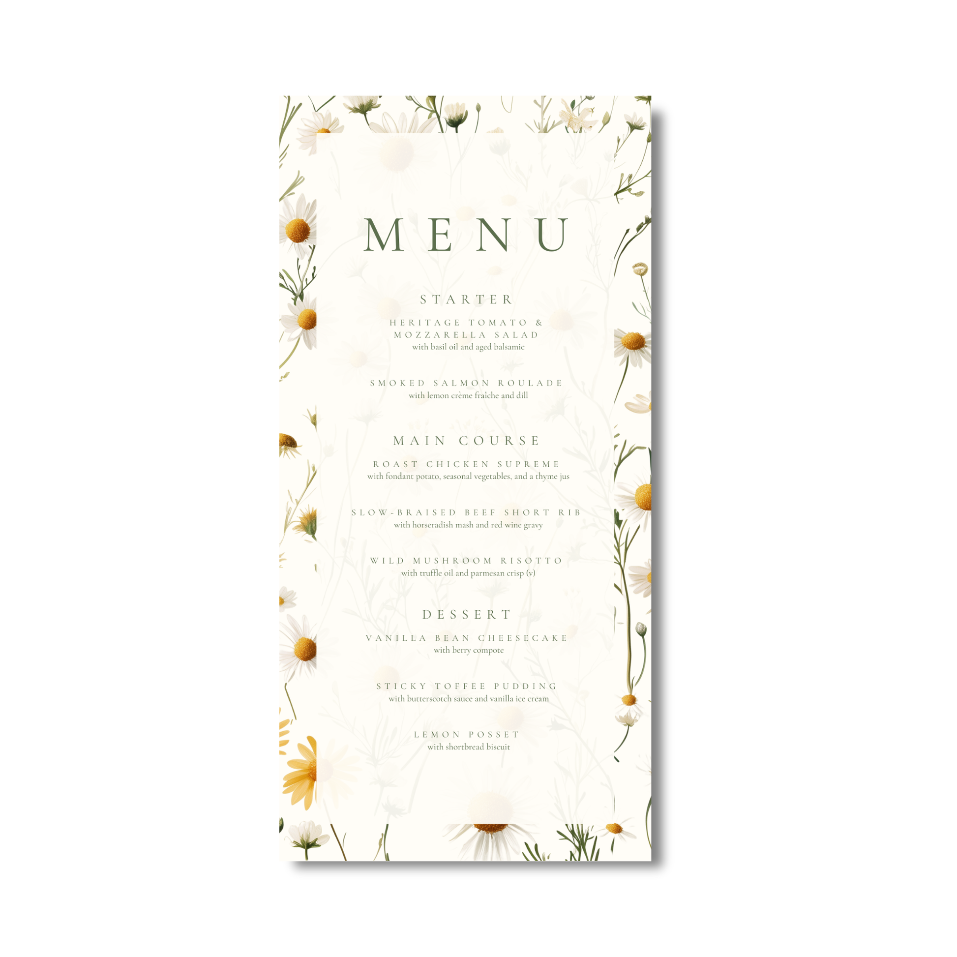 Daisy Menu