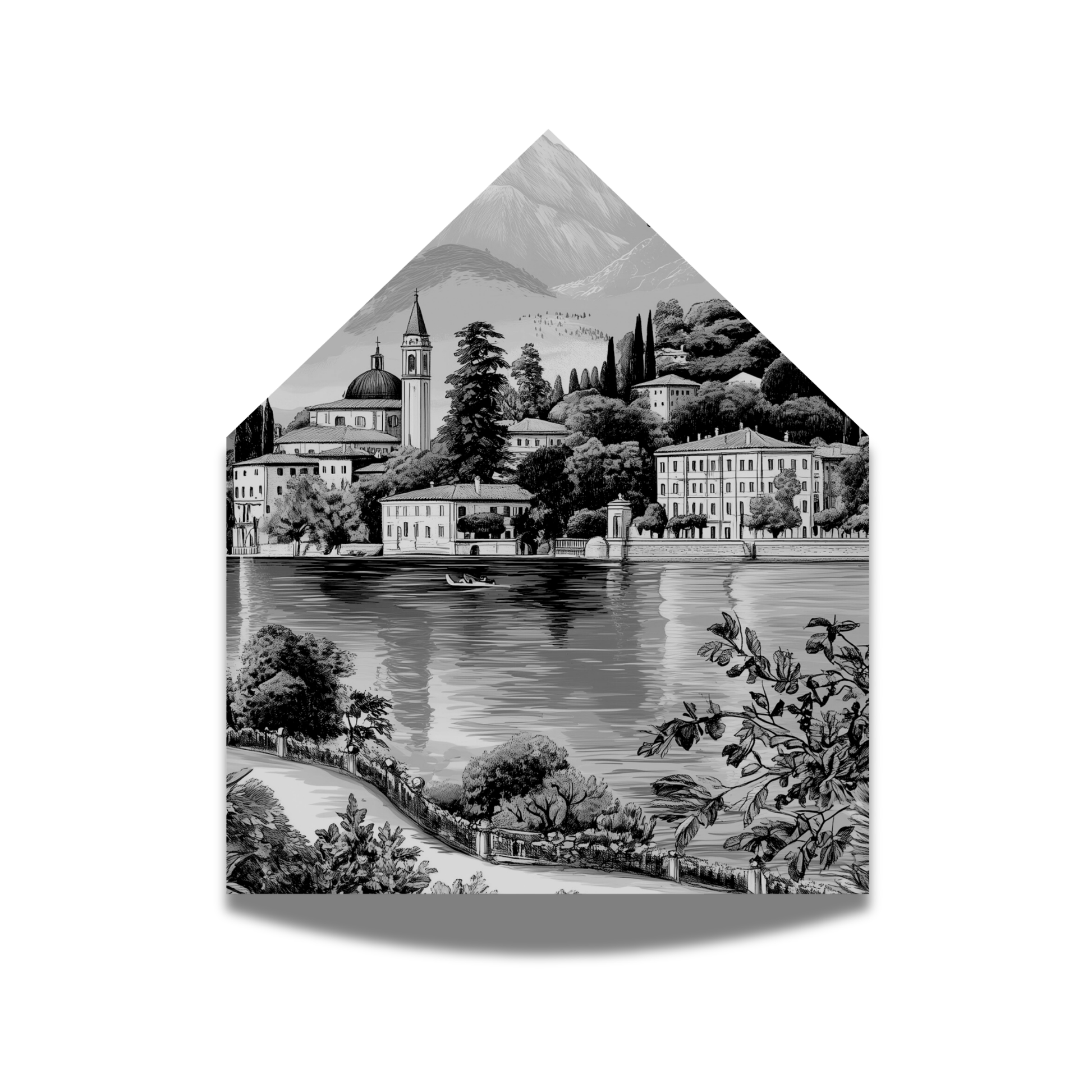 Monochrome Lake Como Envelope Liner