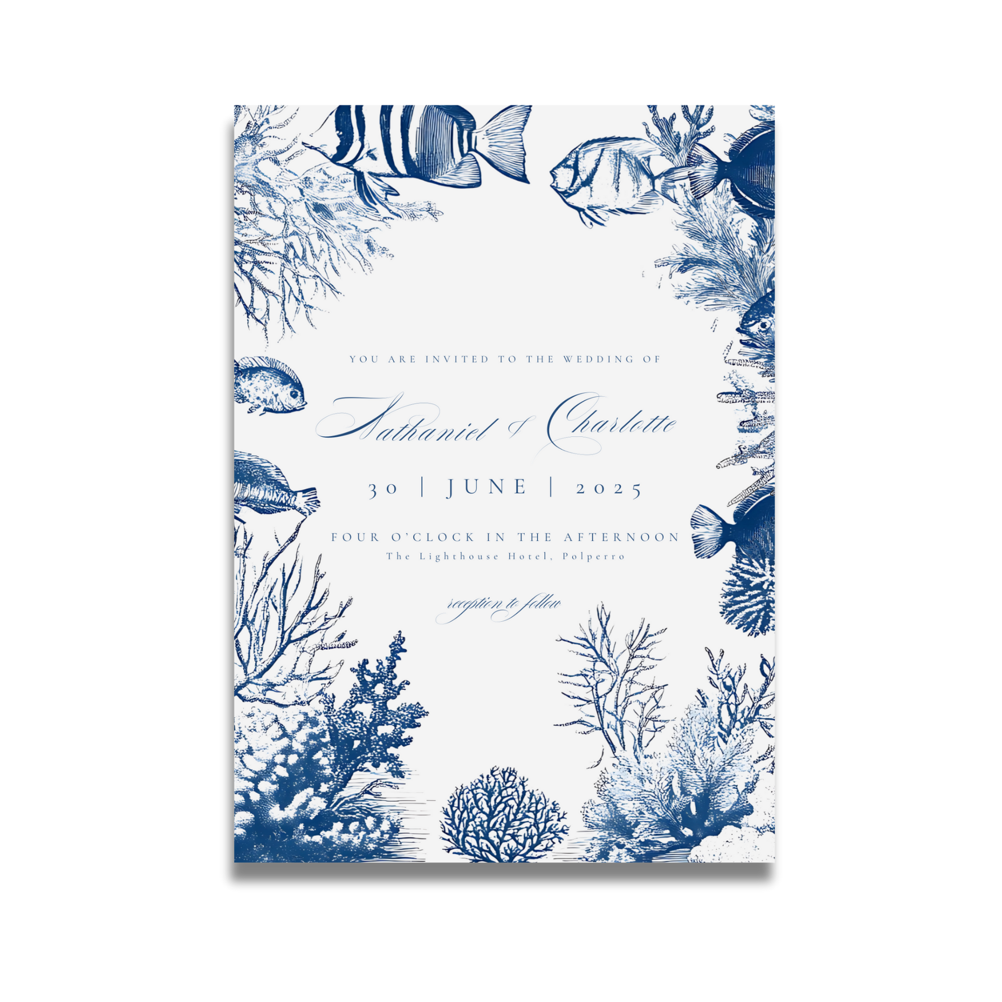 Busy Underwater Scene Invite & RSVP