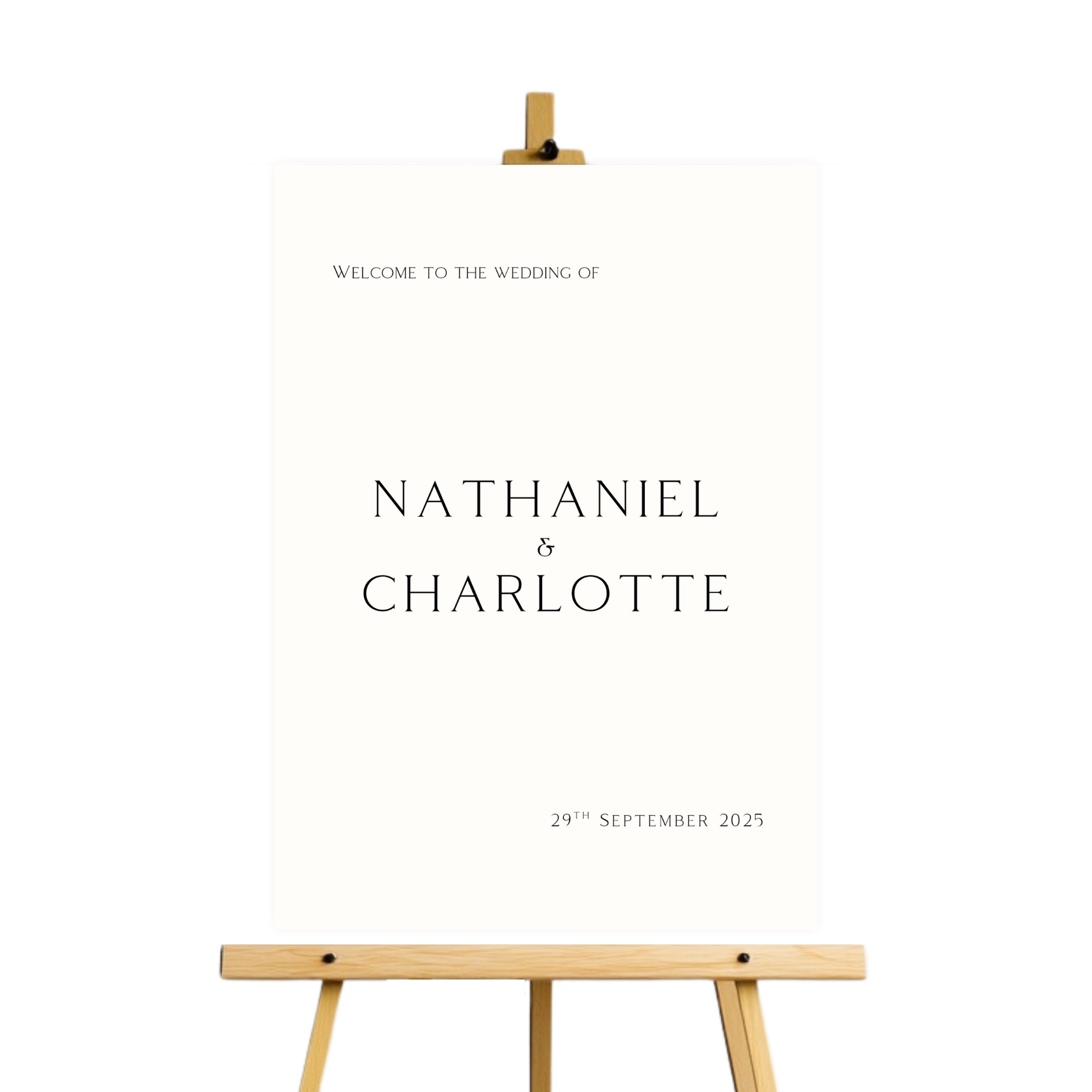 Monochrome Welcome Sign (Off-White)
