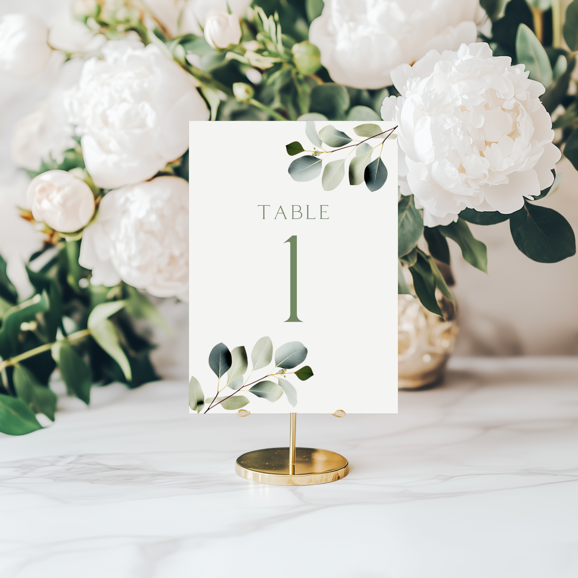 Eucalyptus Table Numbers
