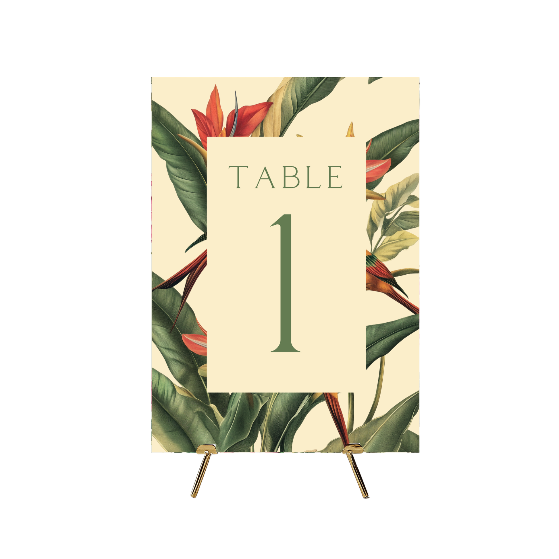Birds Of Paradise Table Numbers