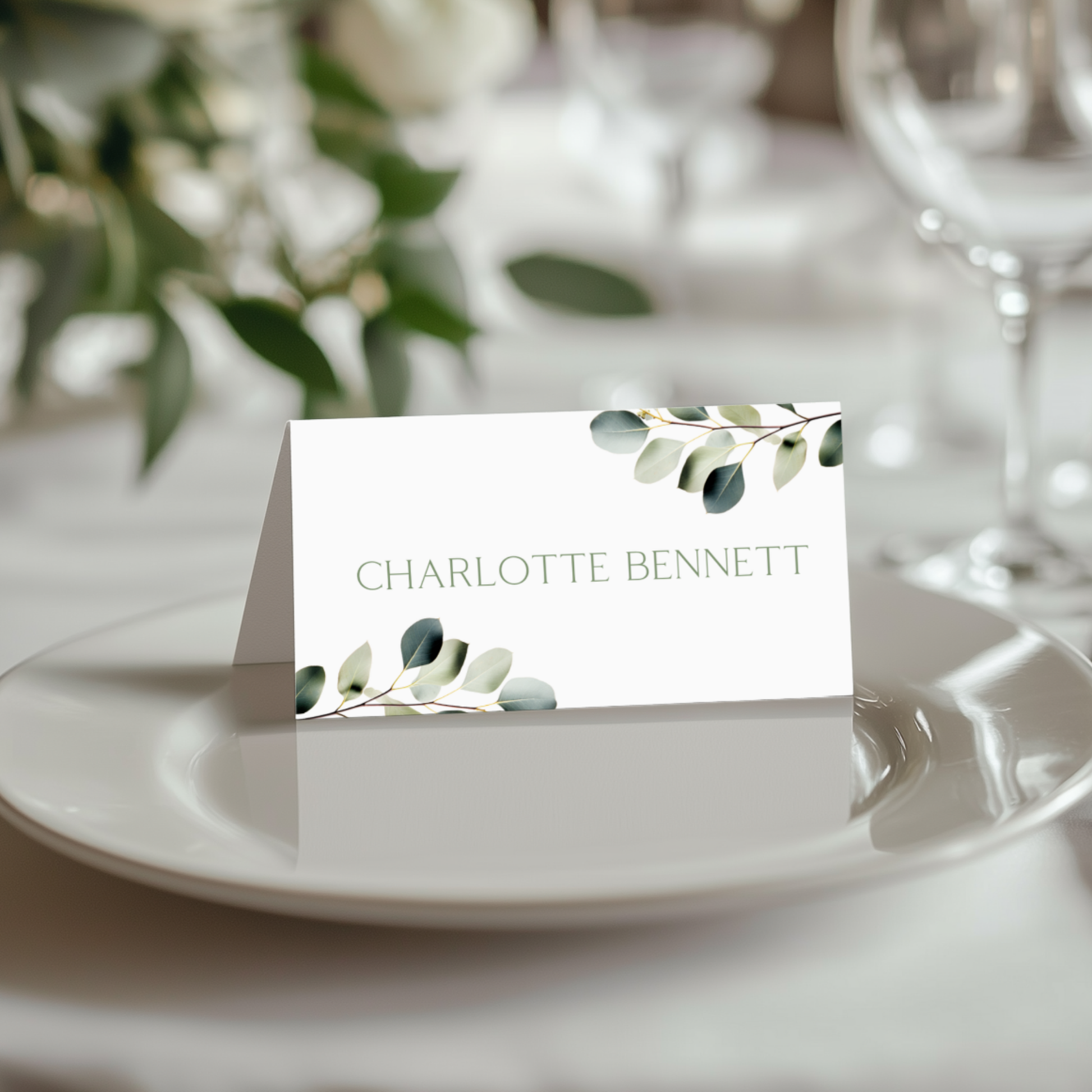 Eucalyptus Name Place Cards