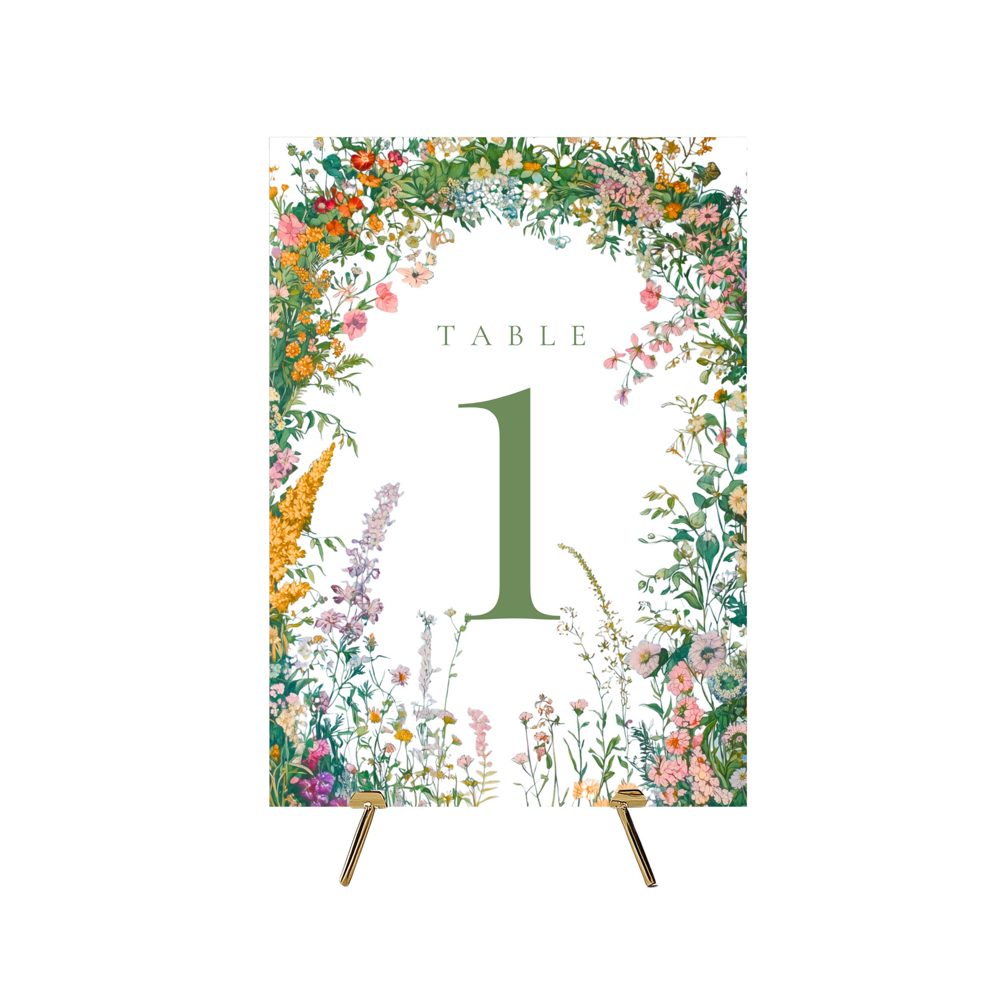 Bold & Bright Florals Table Numbers