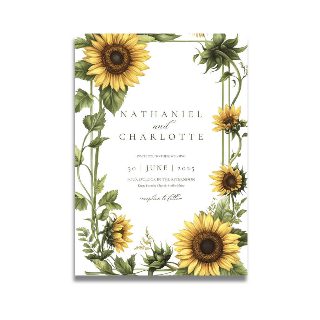Sunflower Invite & RSVP