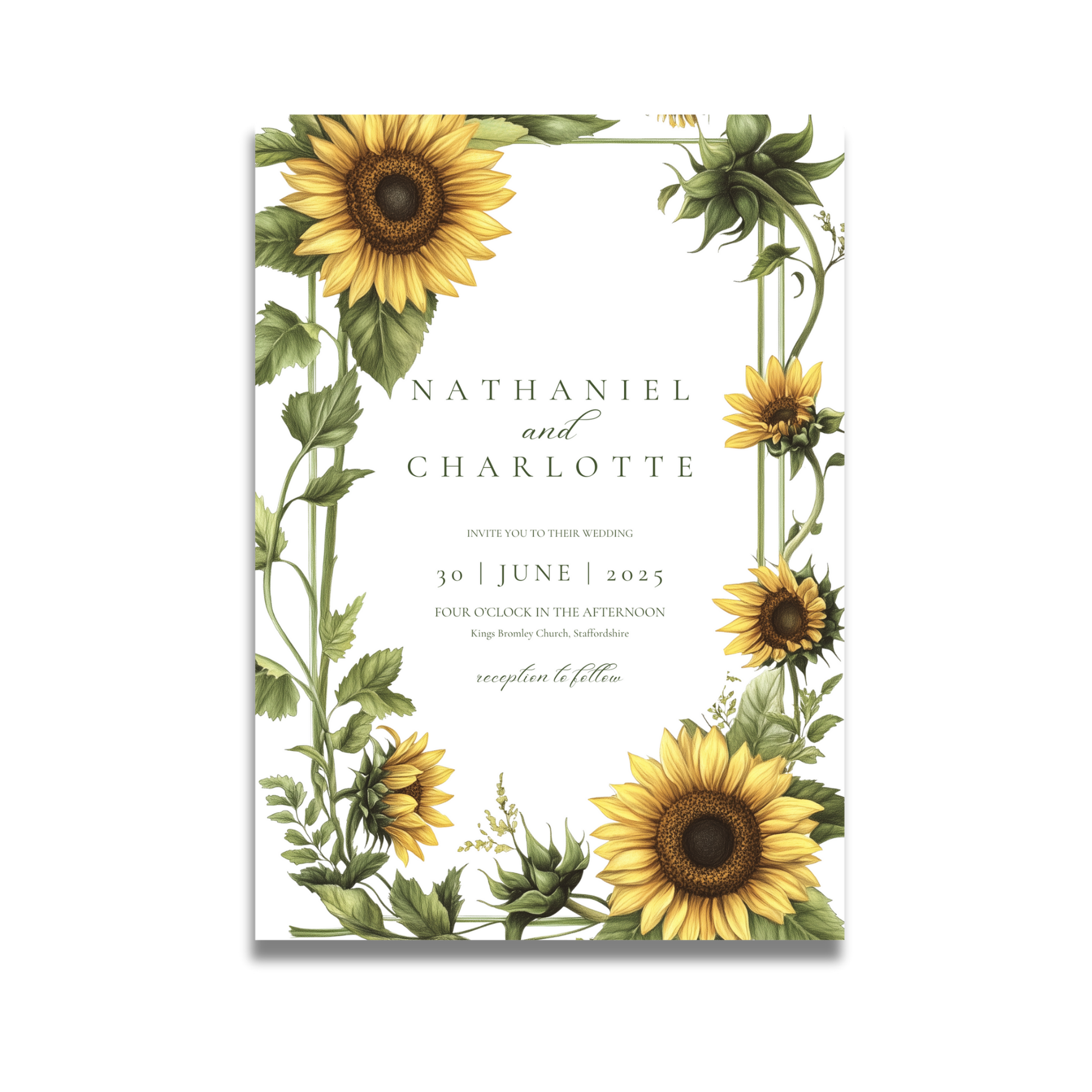 Sunflower Invite & RSVP
