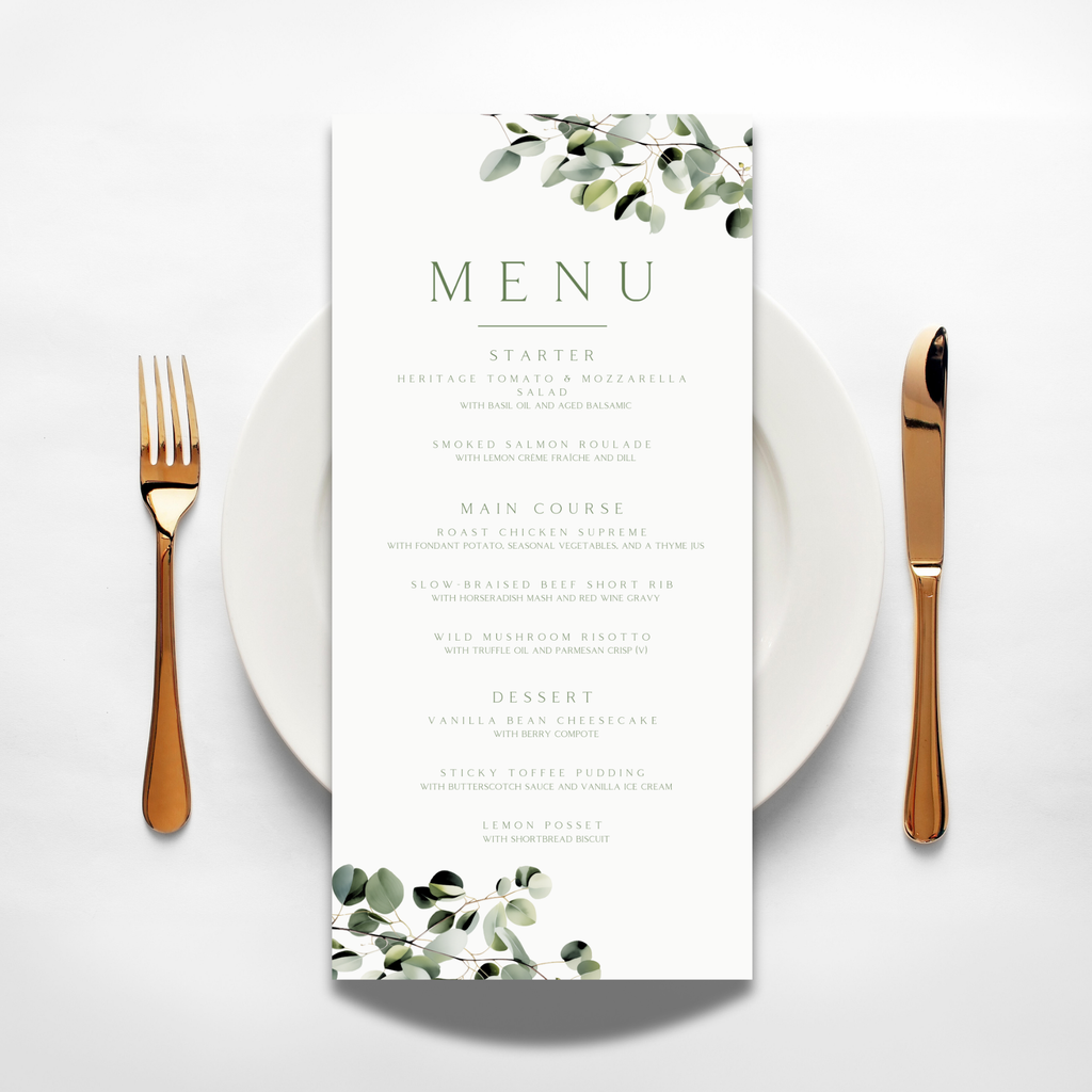 Eucalyptus Menu