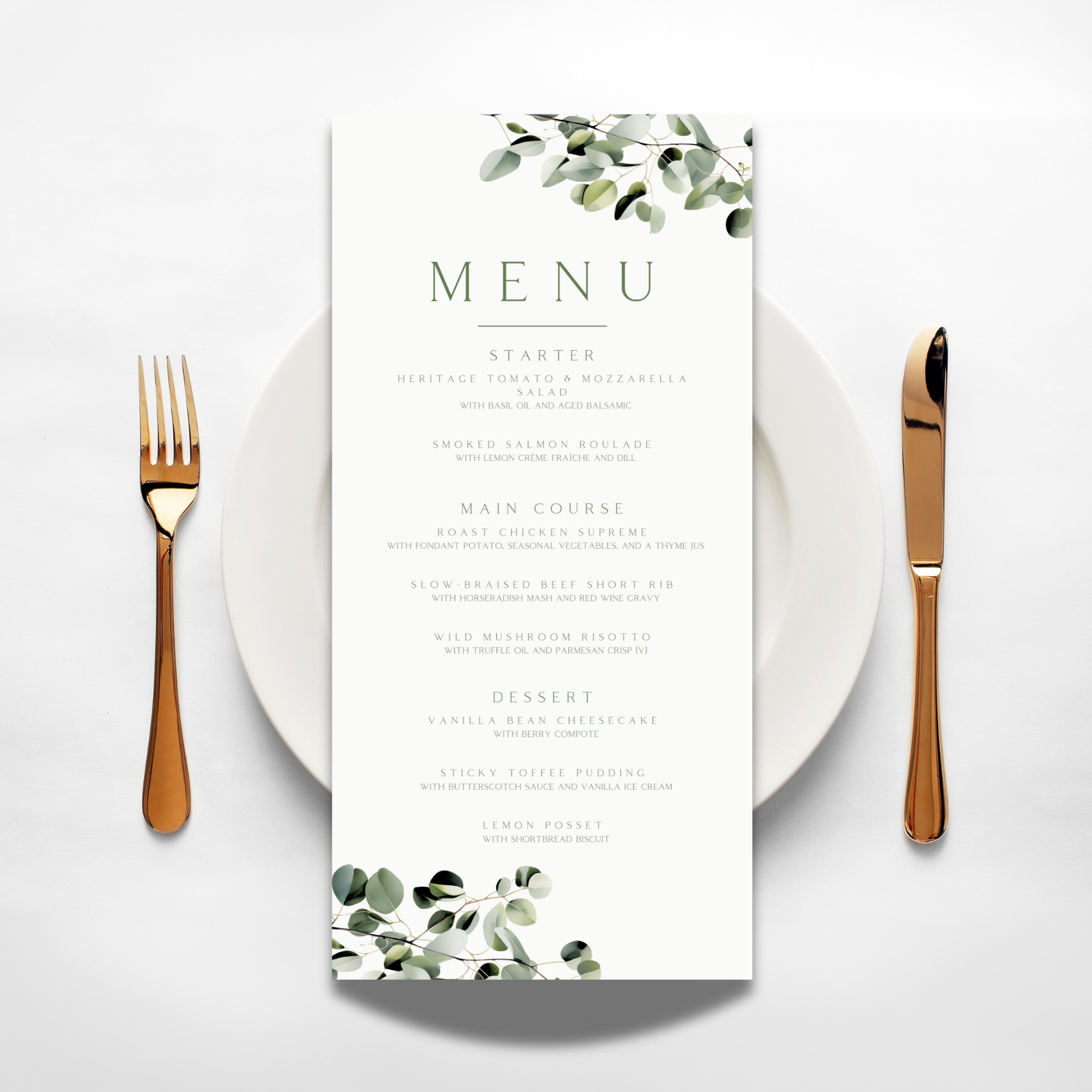 Eucalyptus Menu