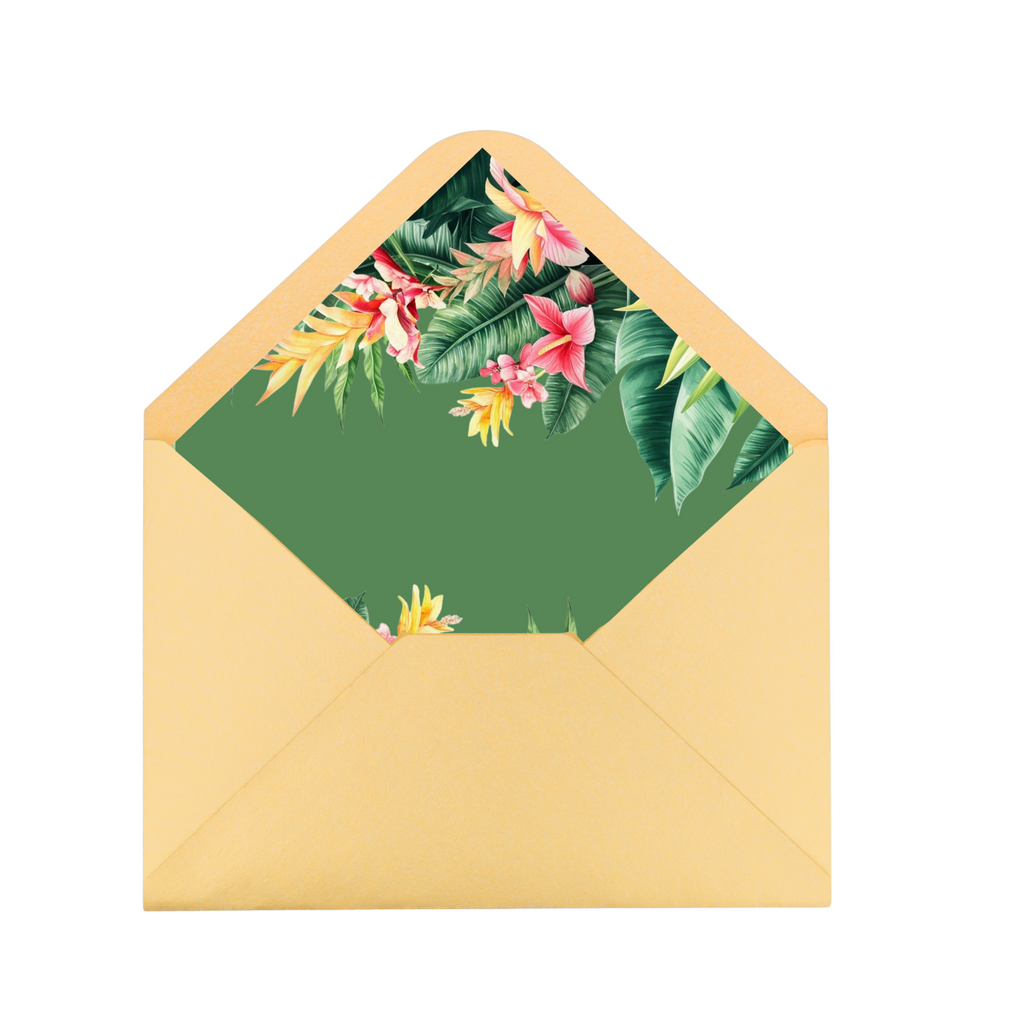 Tropical Florals Envelope Liner