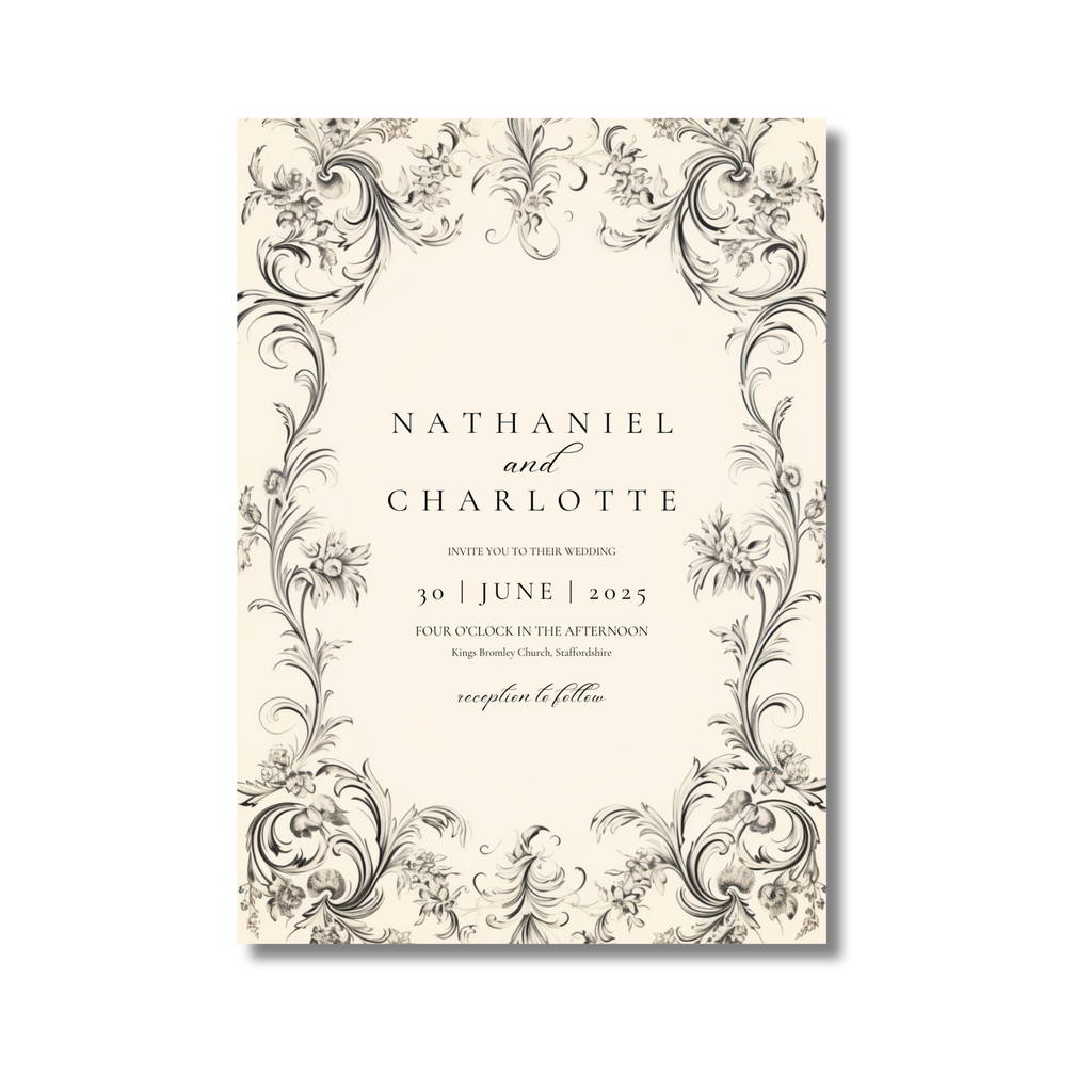 Rococo Frame Invite & RSVP
