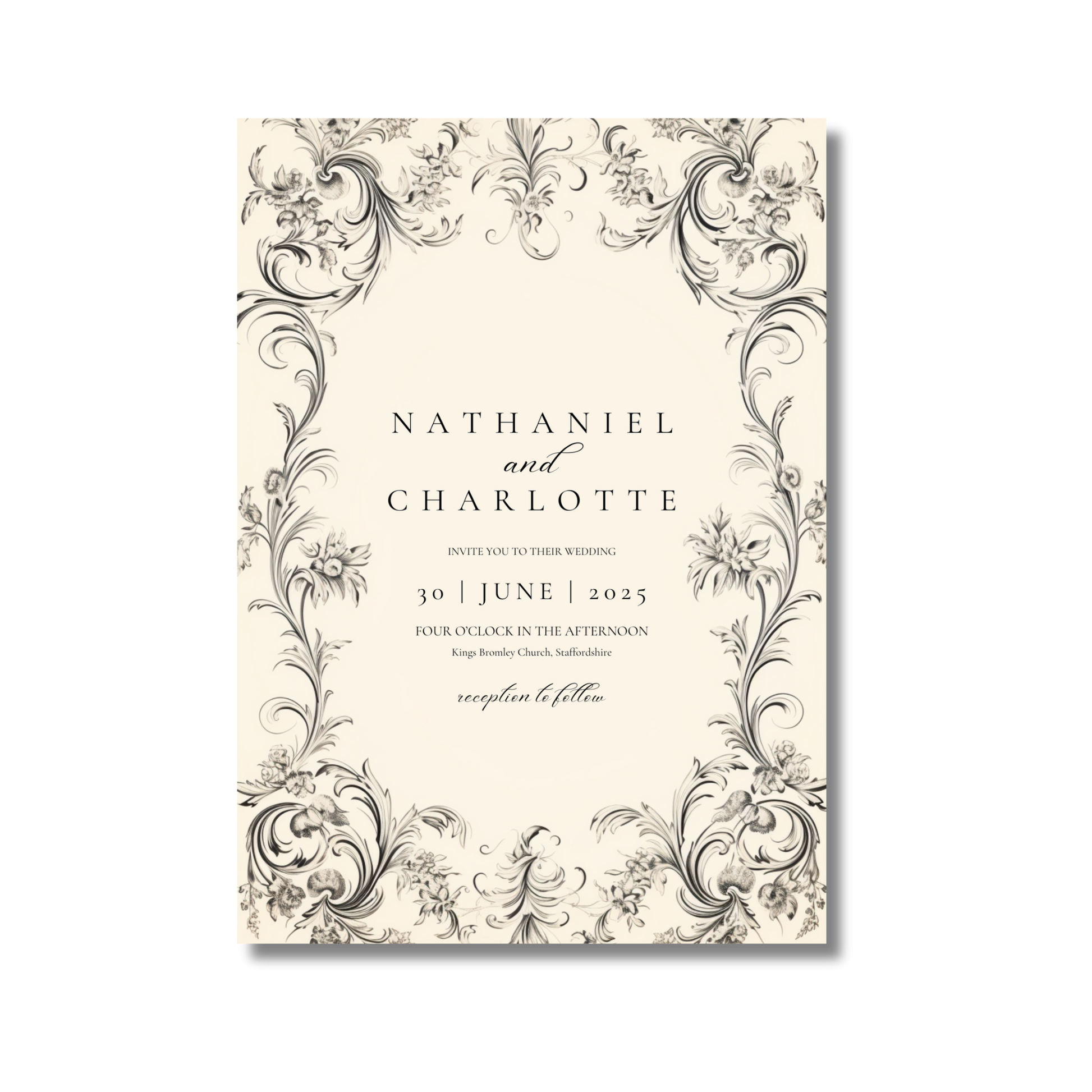 Rococo Frame Invite & RSVP