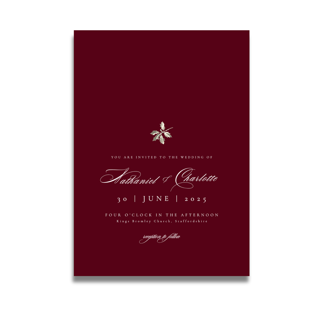 Red Holly Invite & RSVP