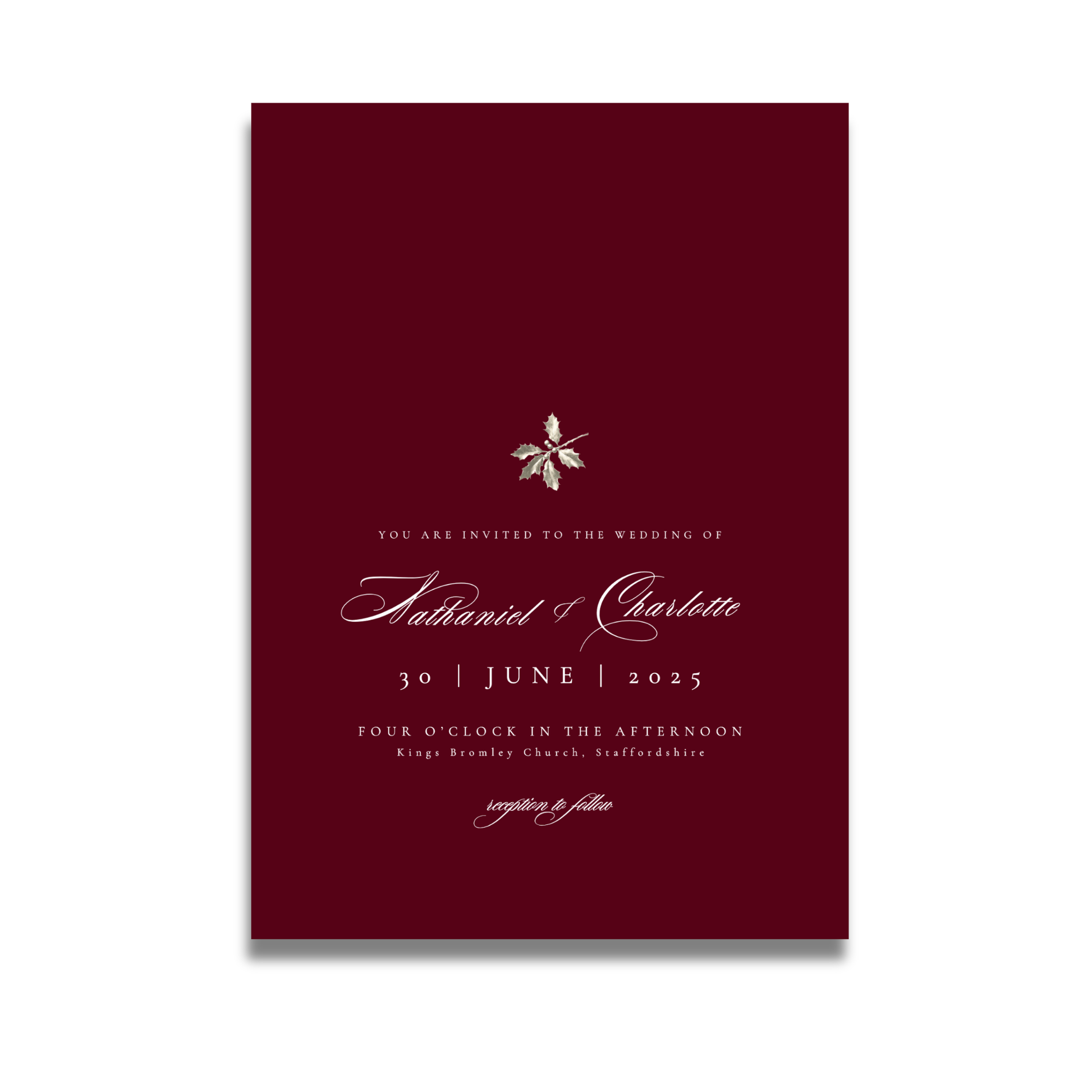 Red Holly Invite & RSVP