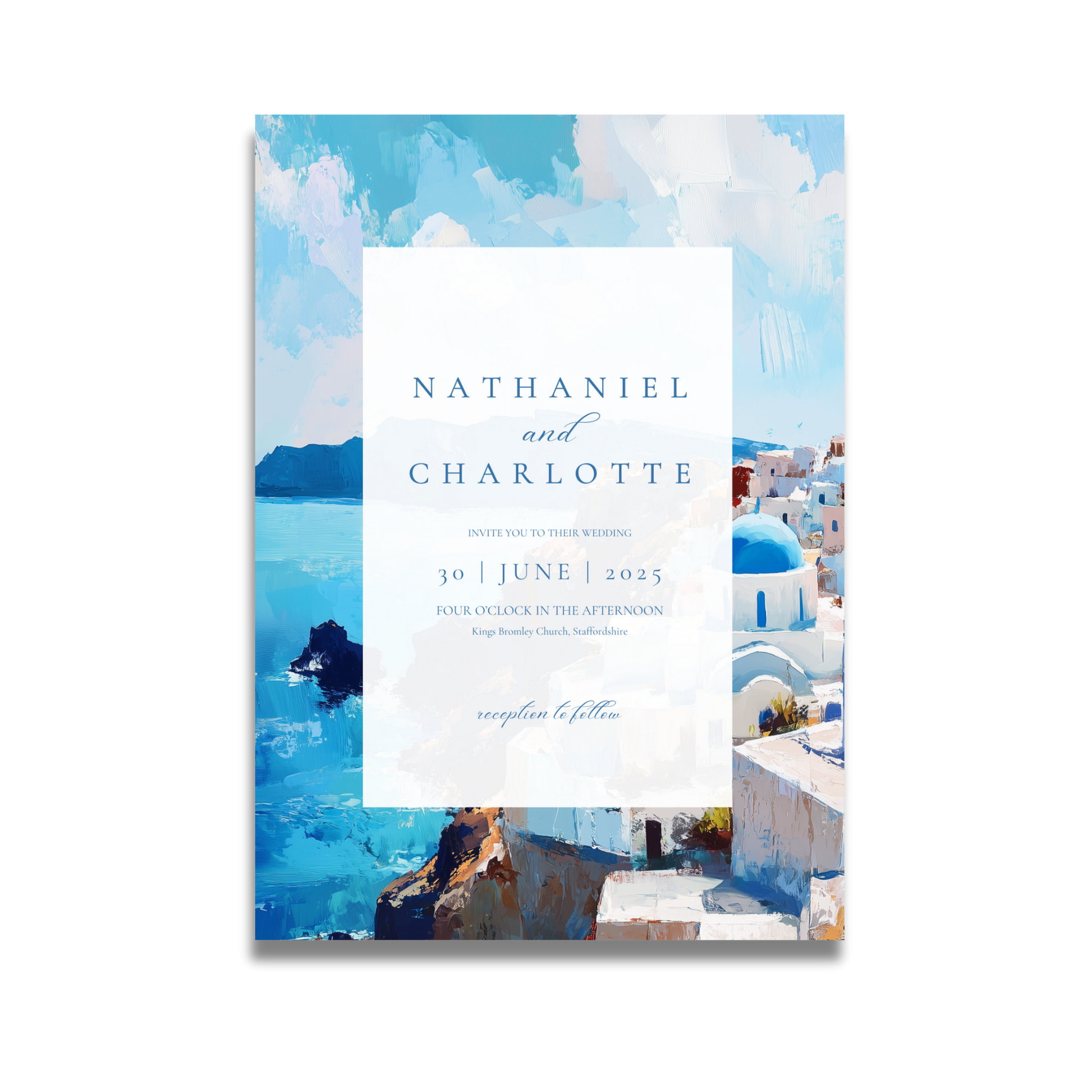 Santorini Painting Invite & RSVP