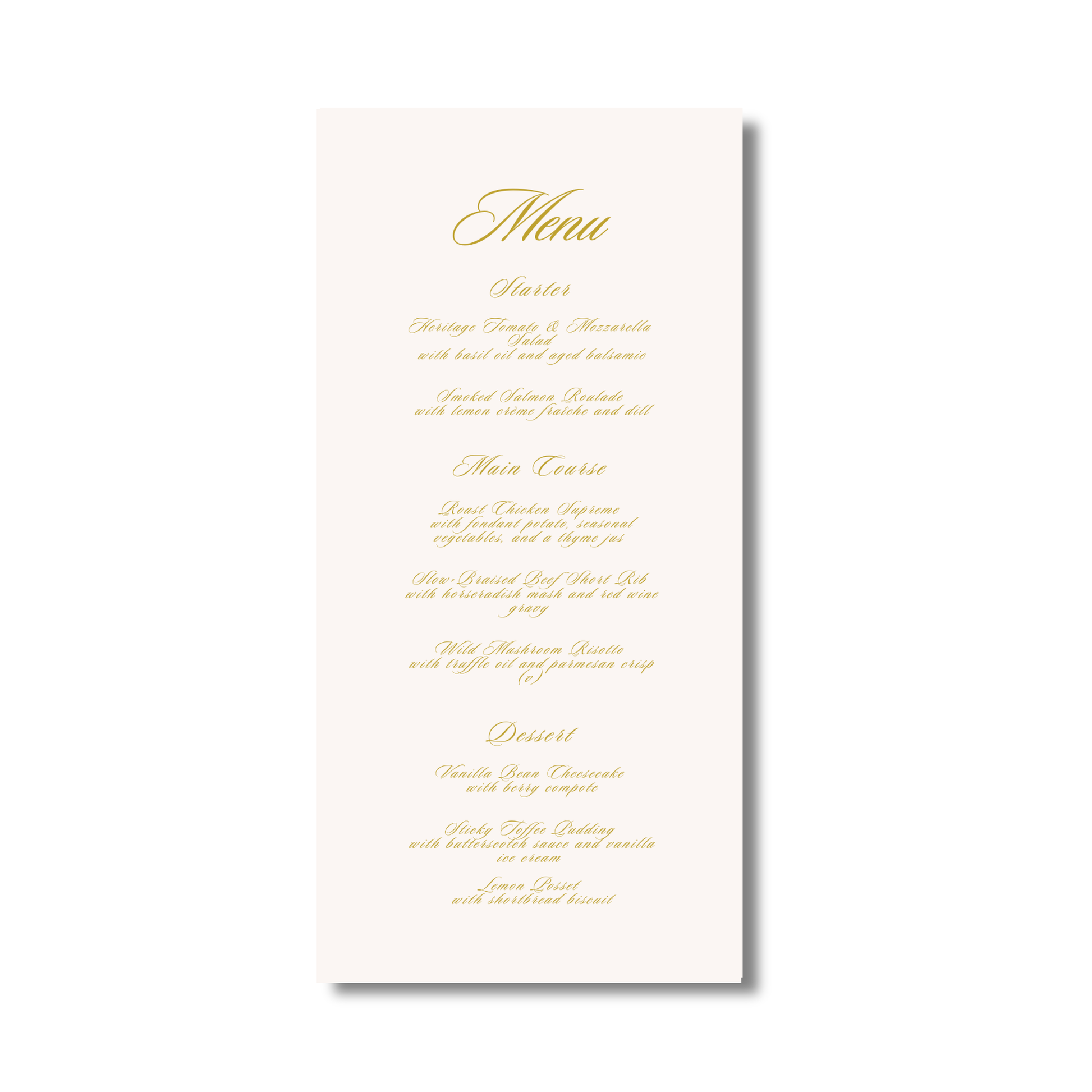Gold Script Menu