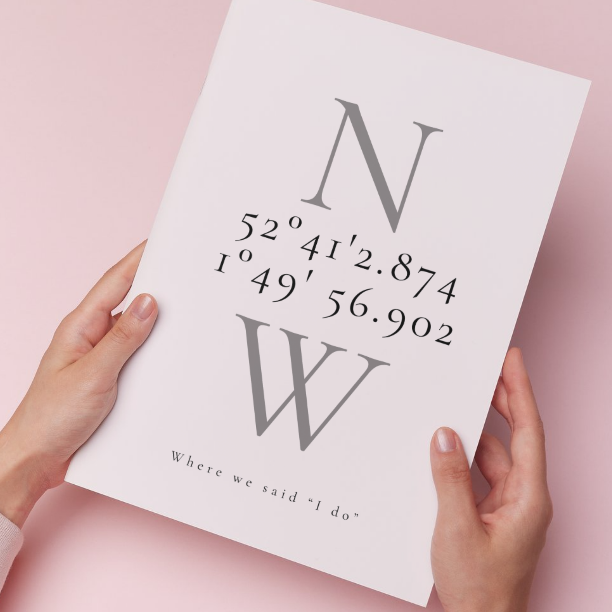 Venue Or Engagement Coordinates Fine Art Print