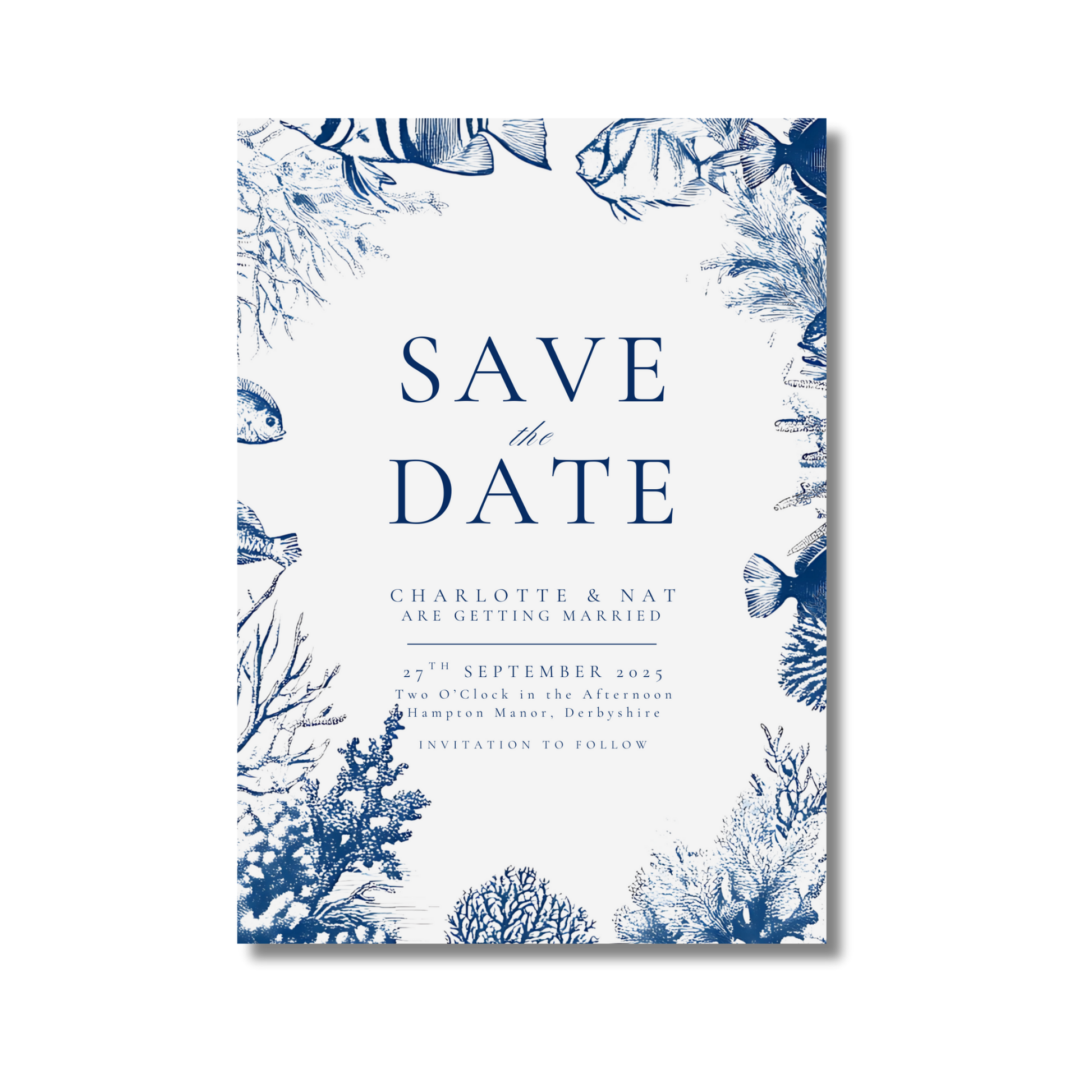 Busy Underwater Scene Save The Date