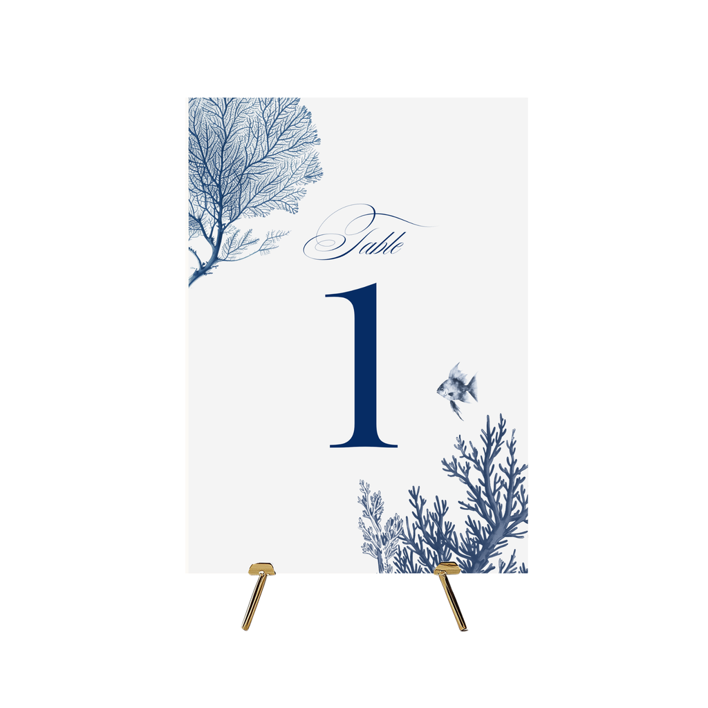 Busy Underwater Scene Table Numbers