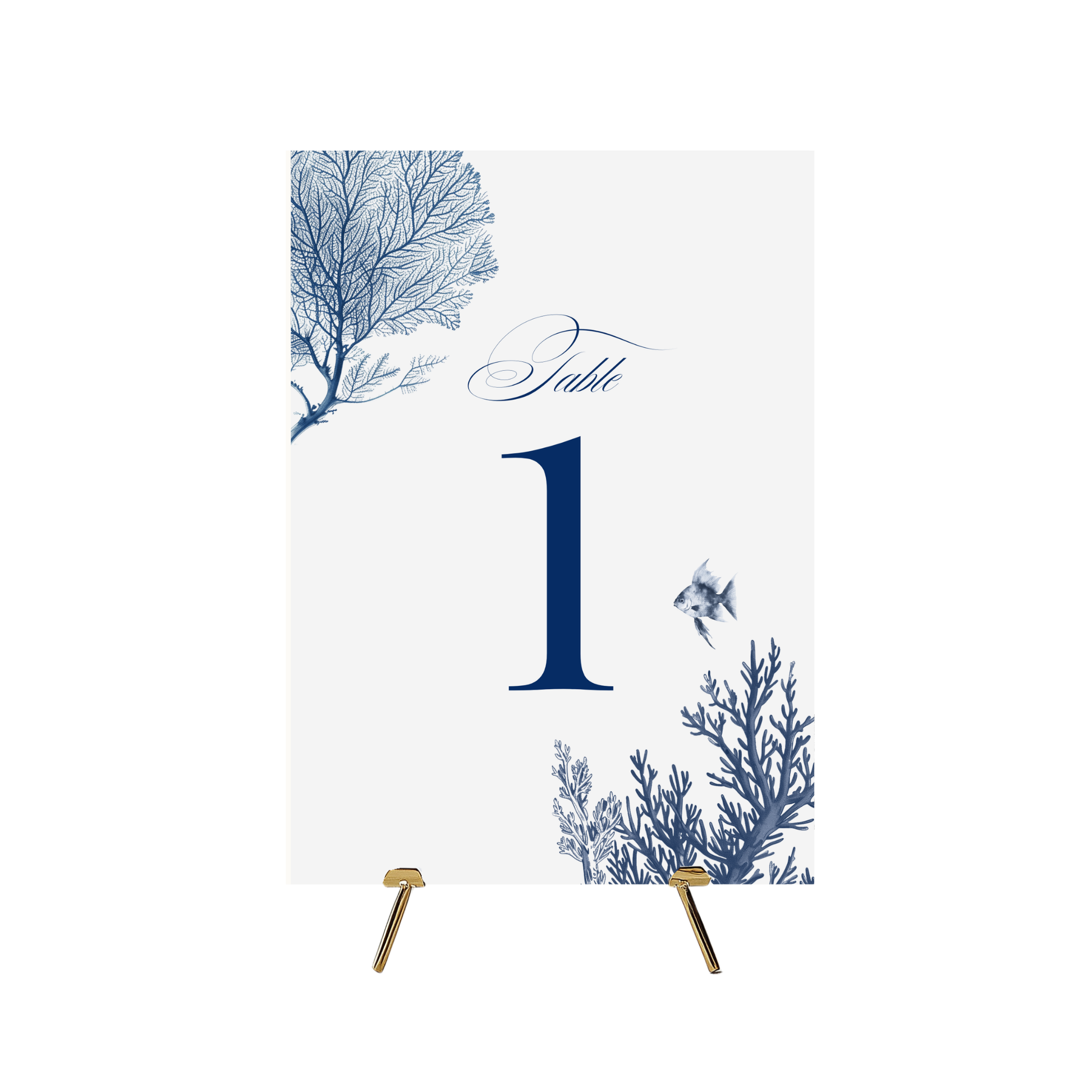 Busy Underwater Scene Table Numbers