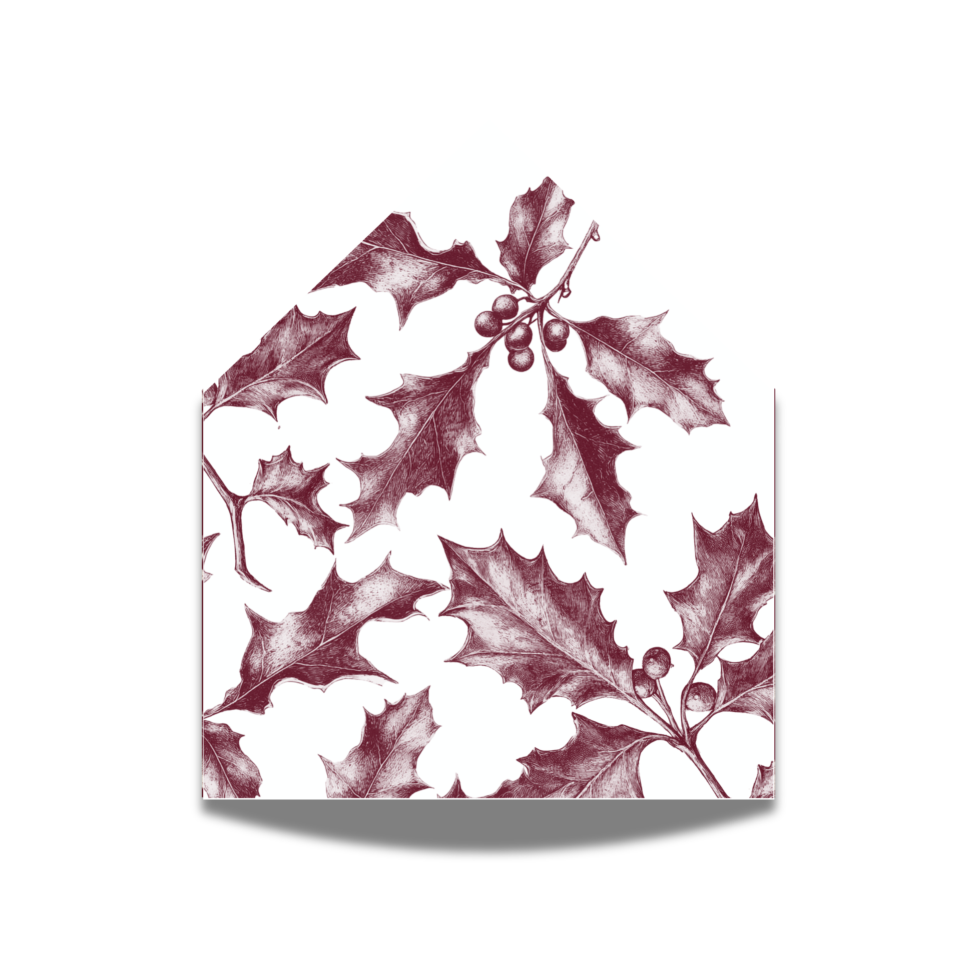 Red Holly Envelope Liner