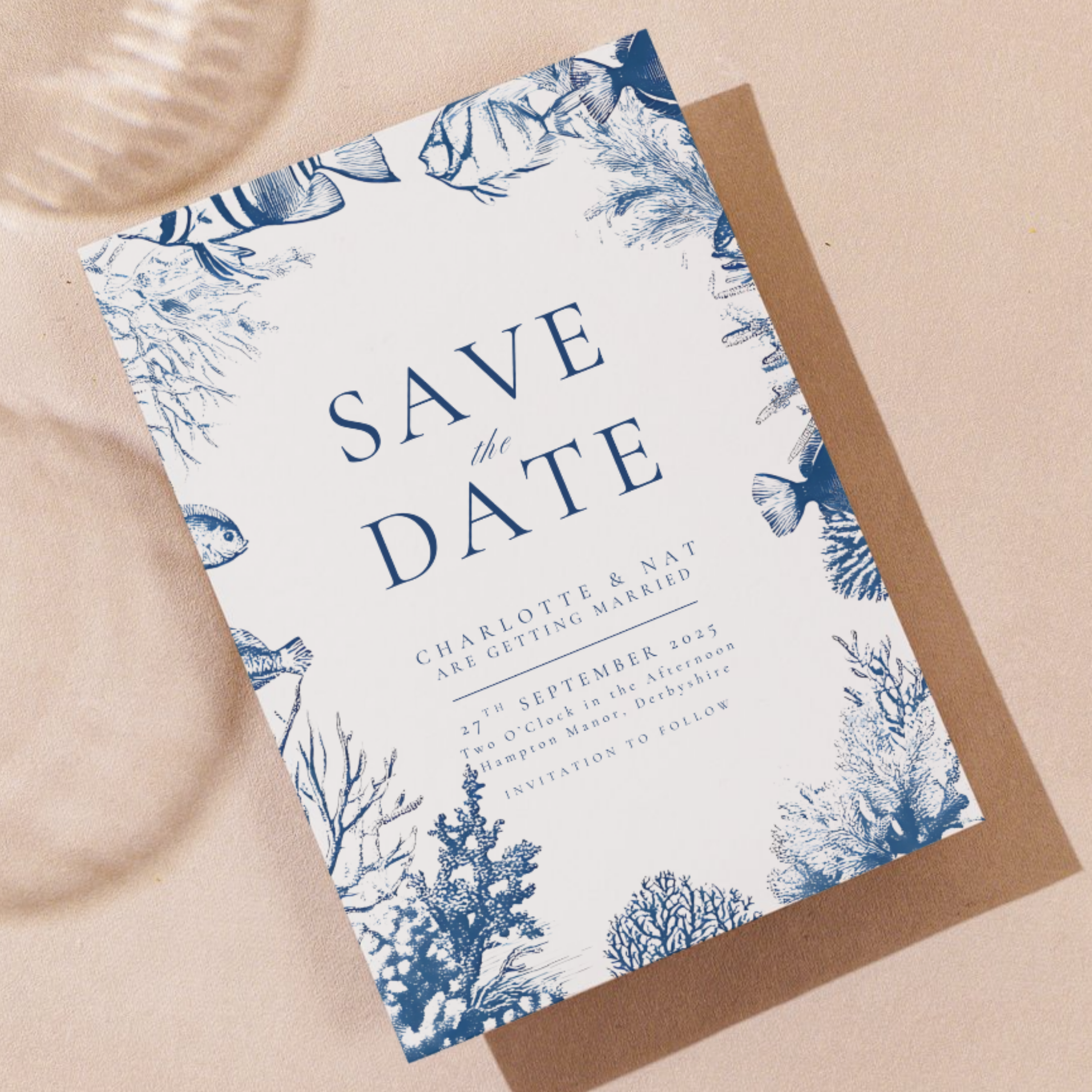 Busy Underwater Scene Save The Date