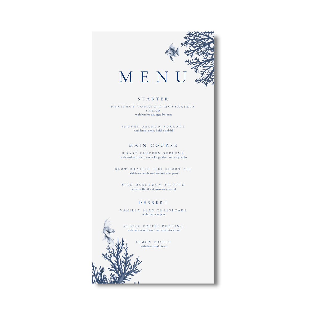 Busy Underwater Scene Menu