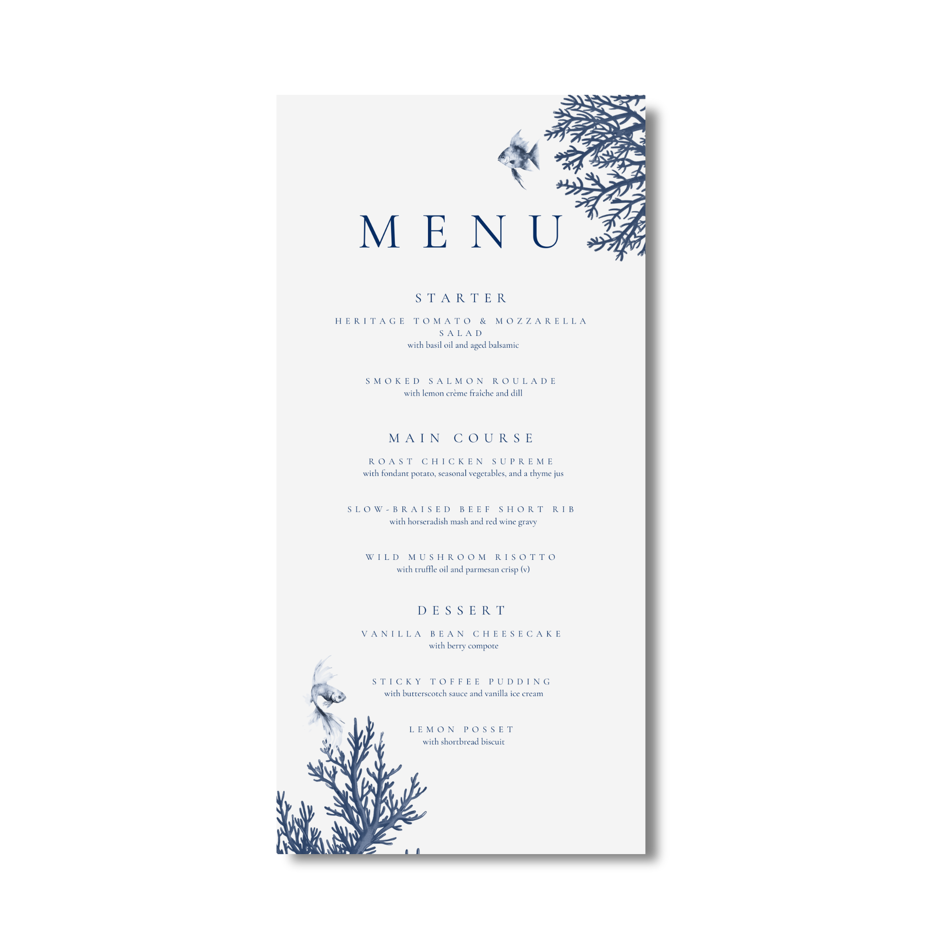 Busy Underwater Scene Menu