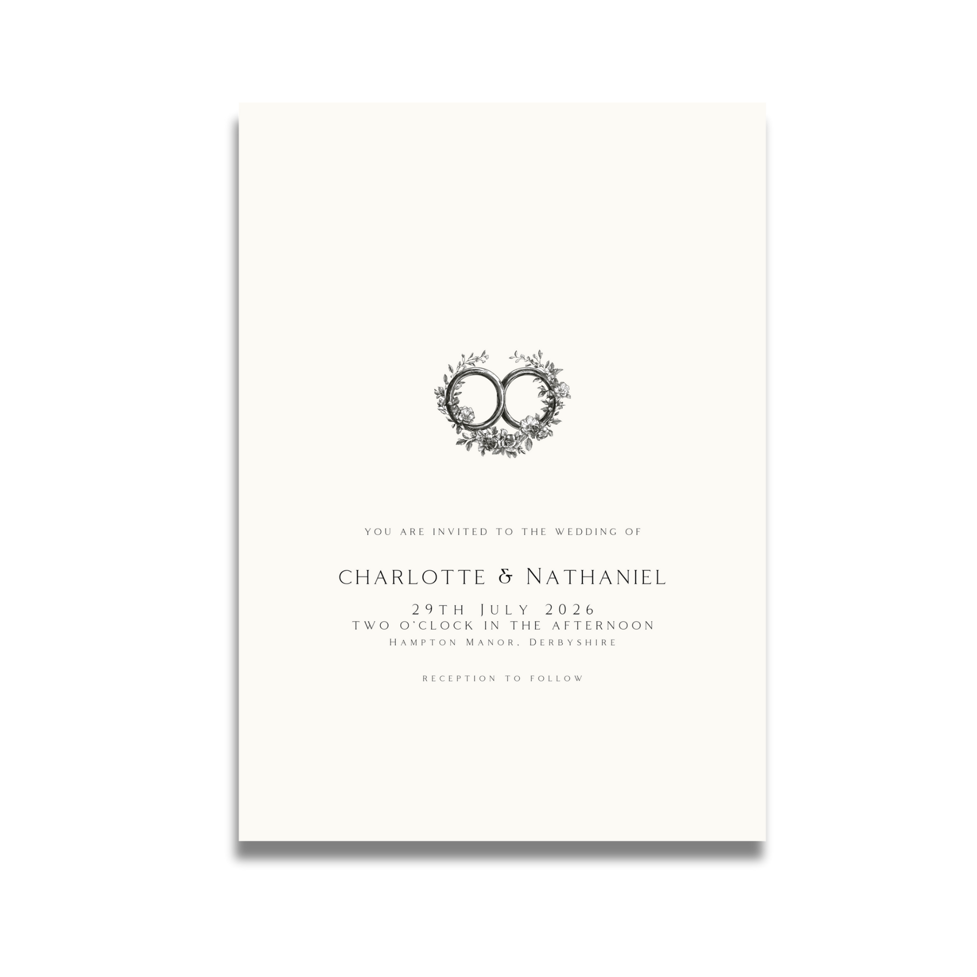 Wedding Bands Wreath Invite & RSVP