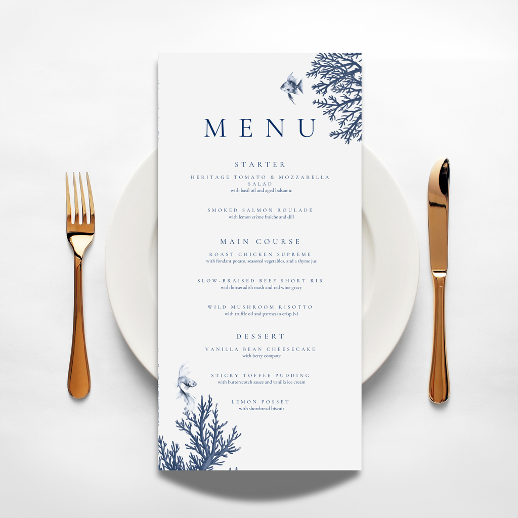Busy Underwater Scene Menu