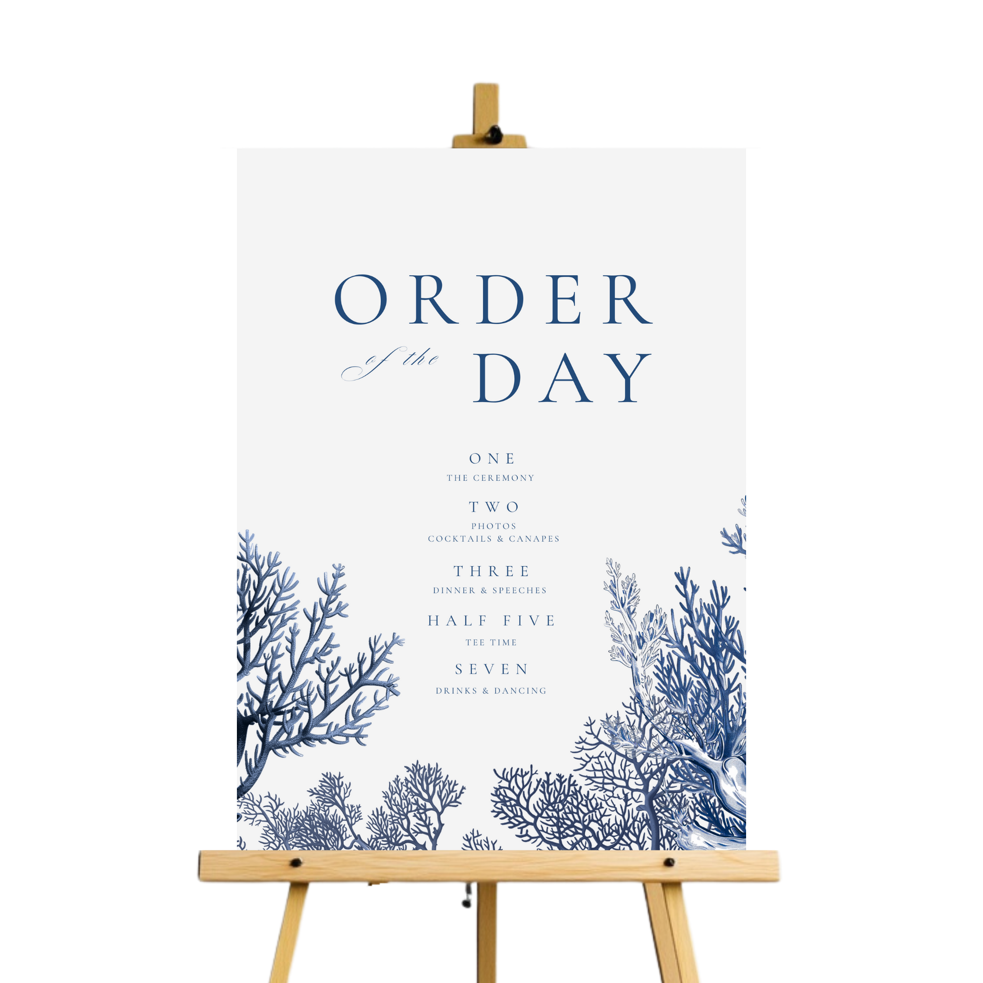 Busy Coral Order Of The Day Sign