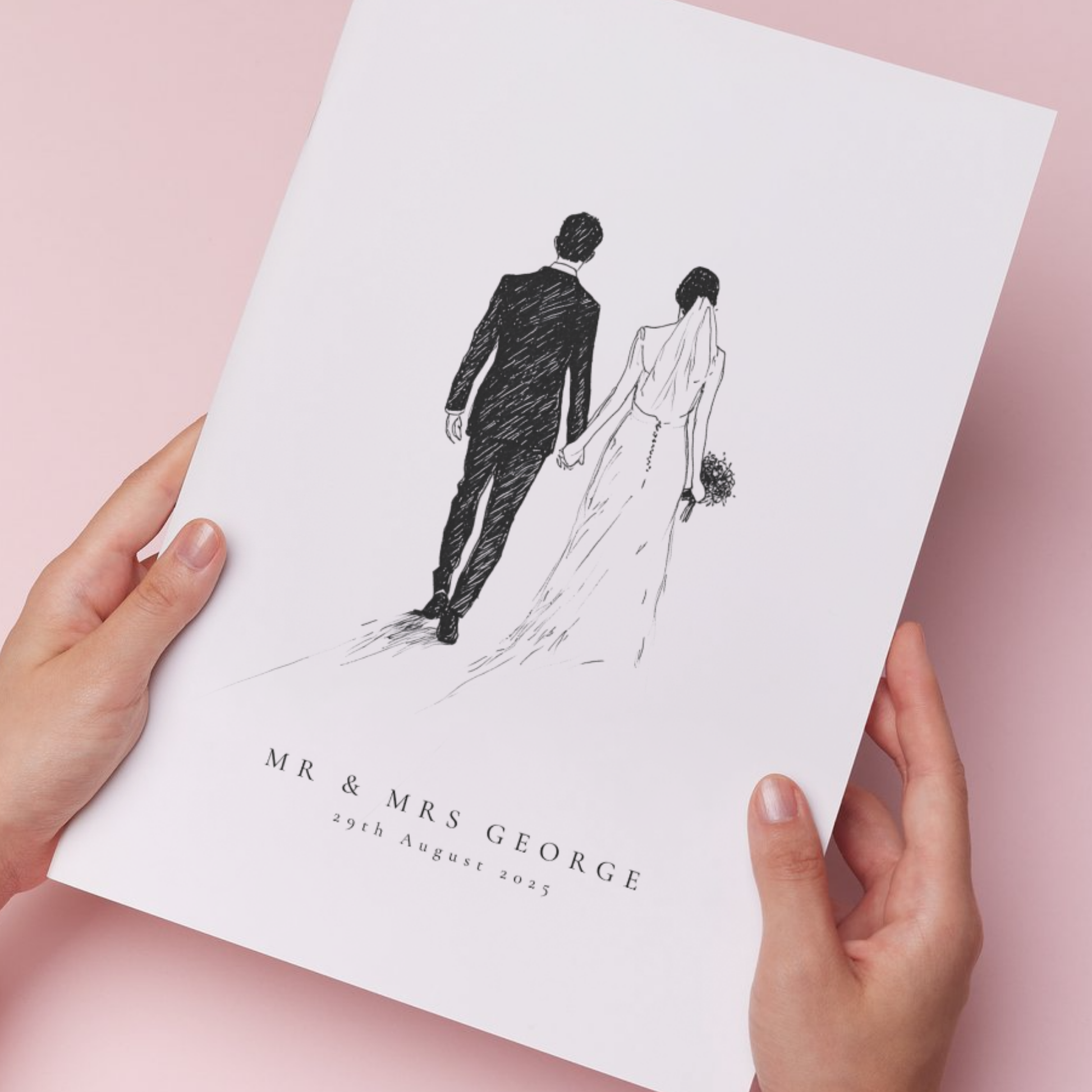 Mr & Mrs Personalised Fine Art Print
