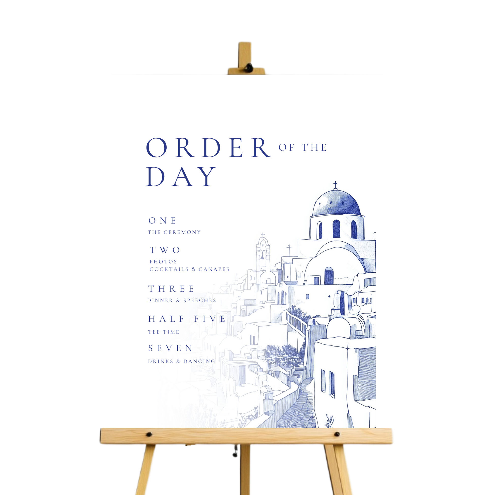 Santorini Sketch Order Of The Day Sign
