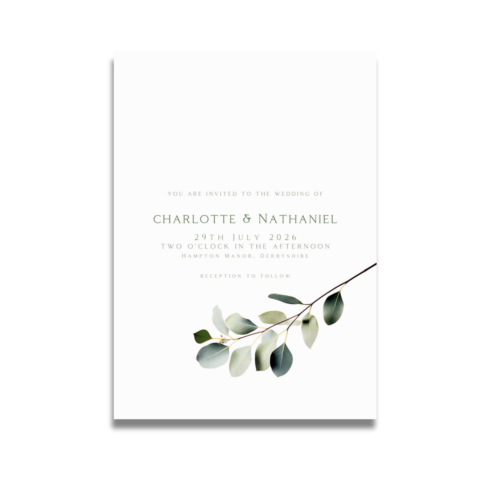 Eucalyptus Invite & RSVP