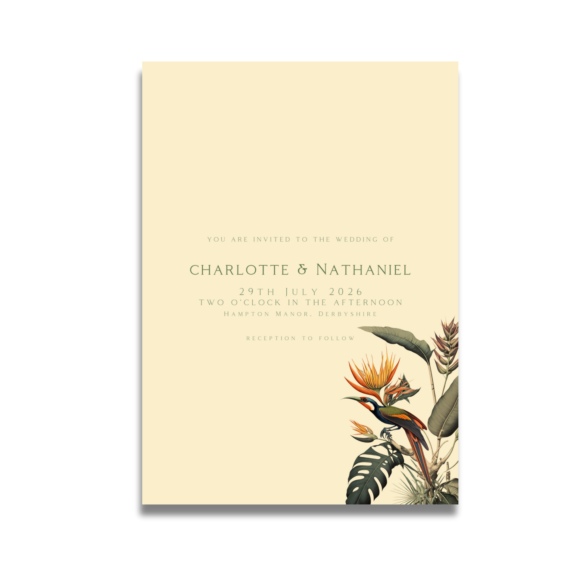 Birds of Paradise Invite & RSVP