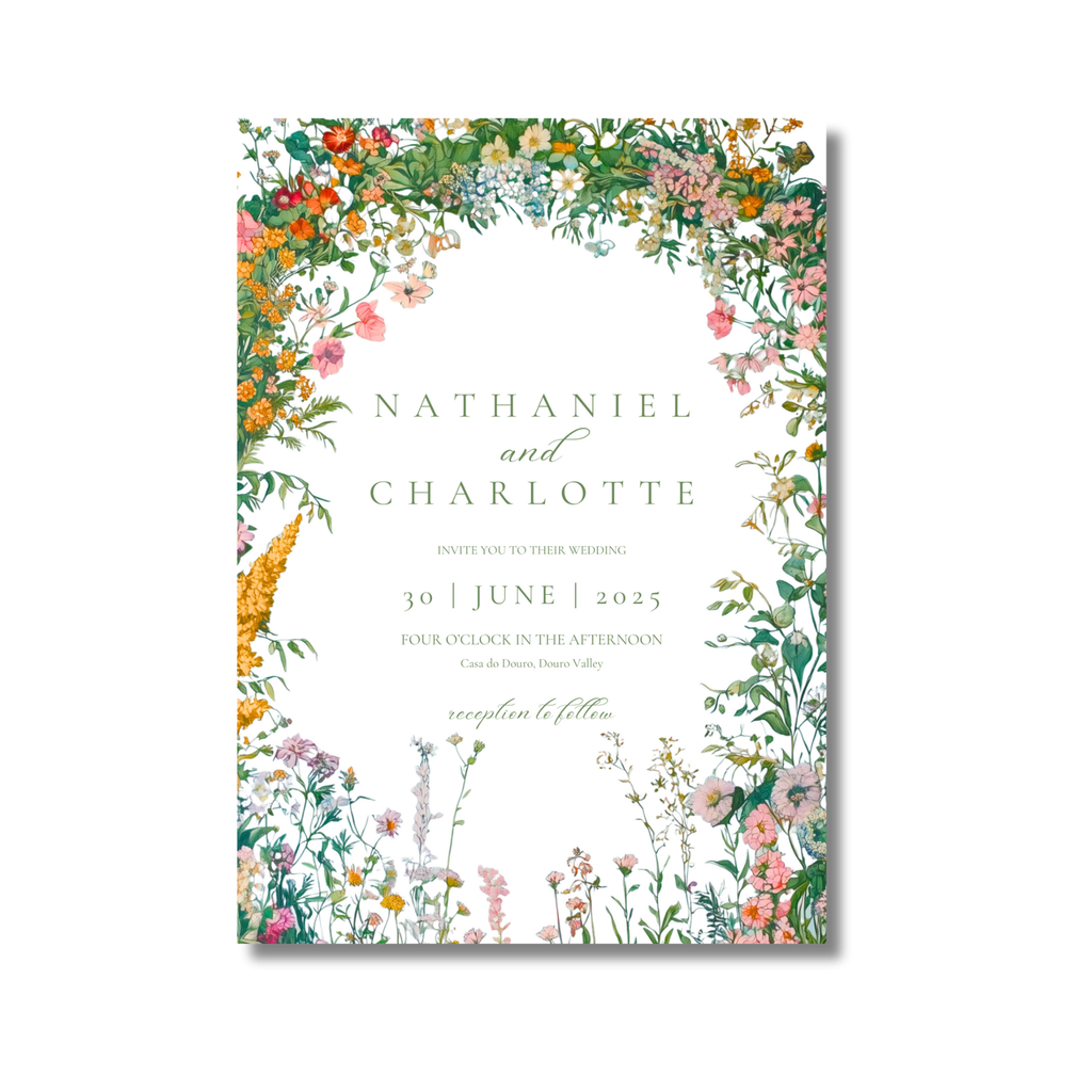 Busy & Bright Florals Invite & RSVP