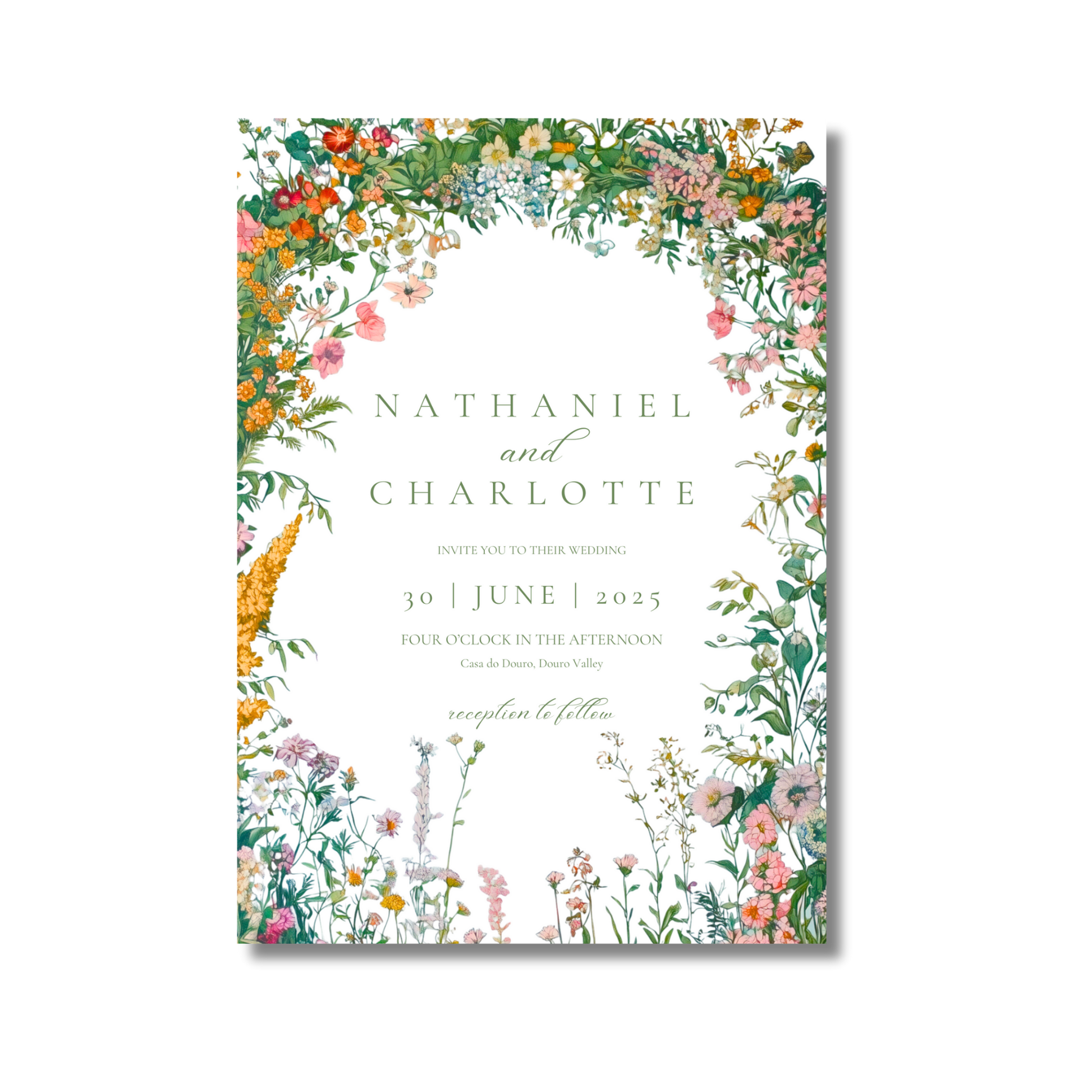 Busy & Bright Florals Invite & RSVP