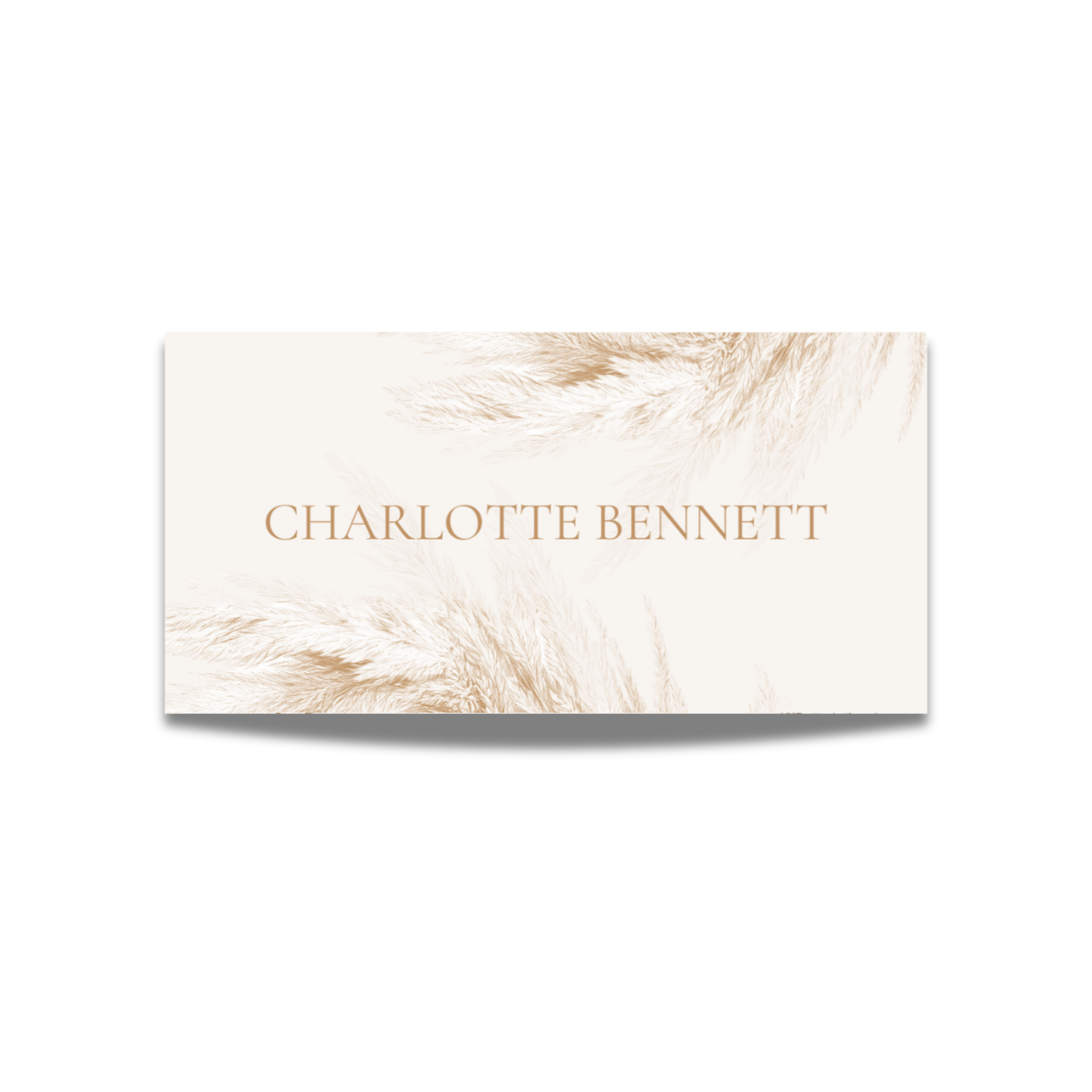 Pampas Name Place Cards