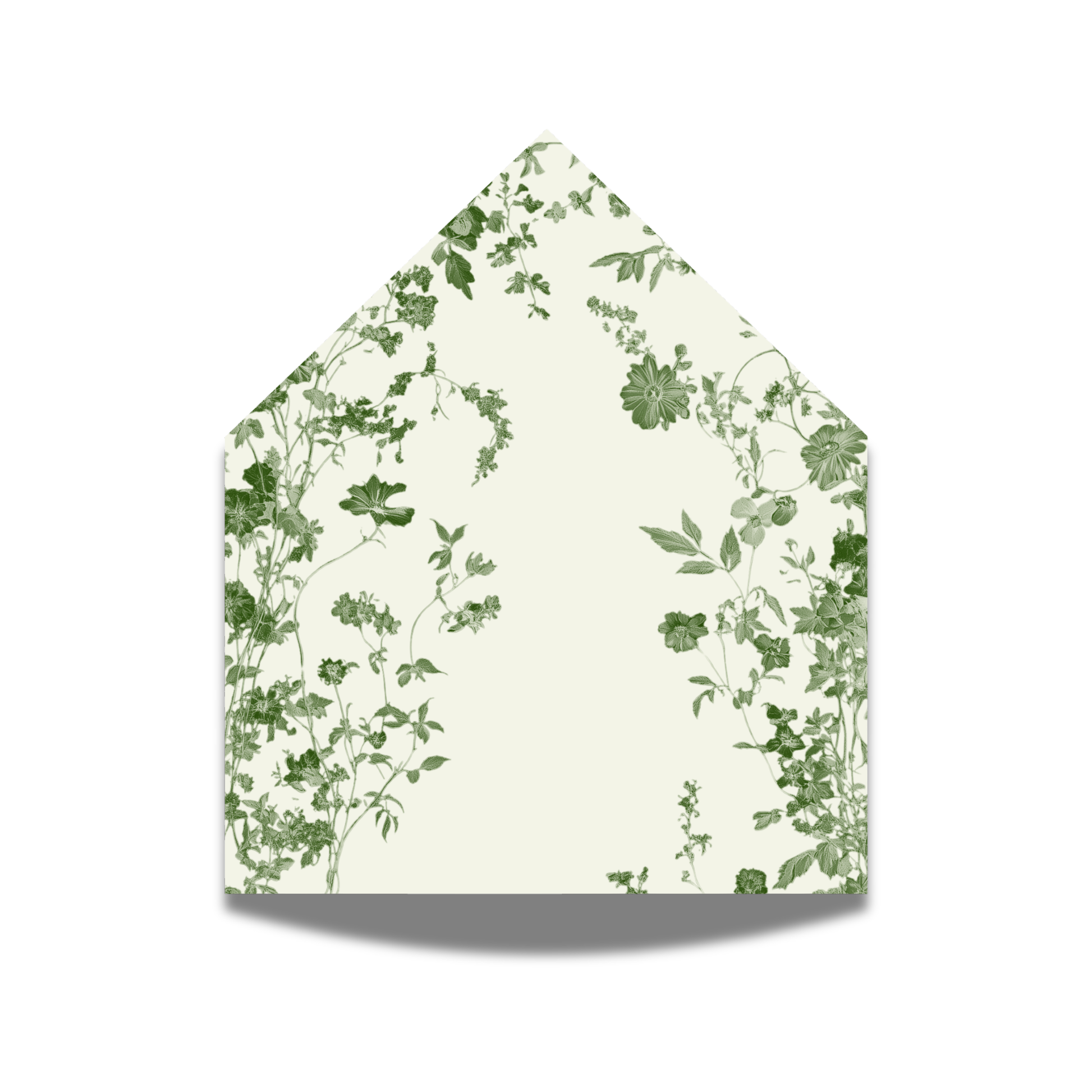 Green & Wildflower Envelope Liner