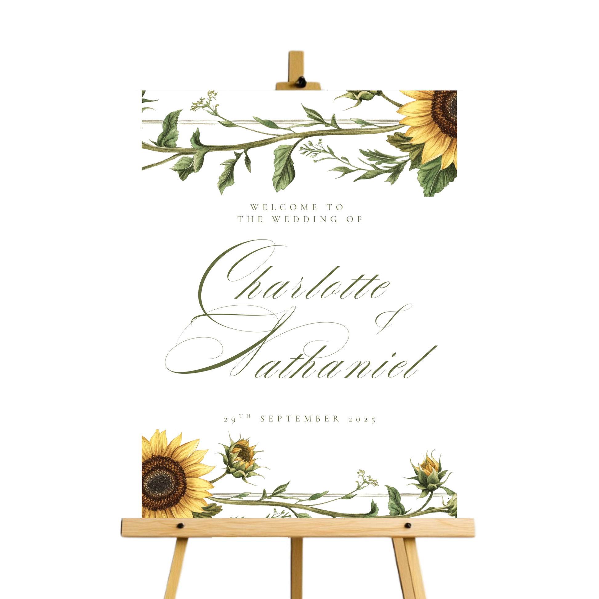 Sunflower Welcome Sign