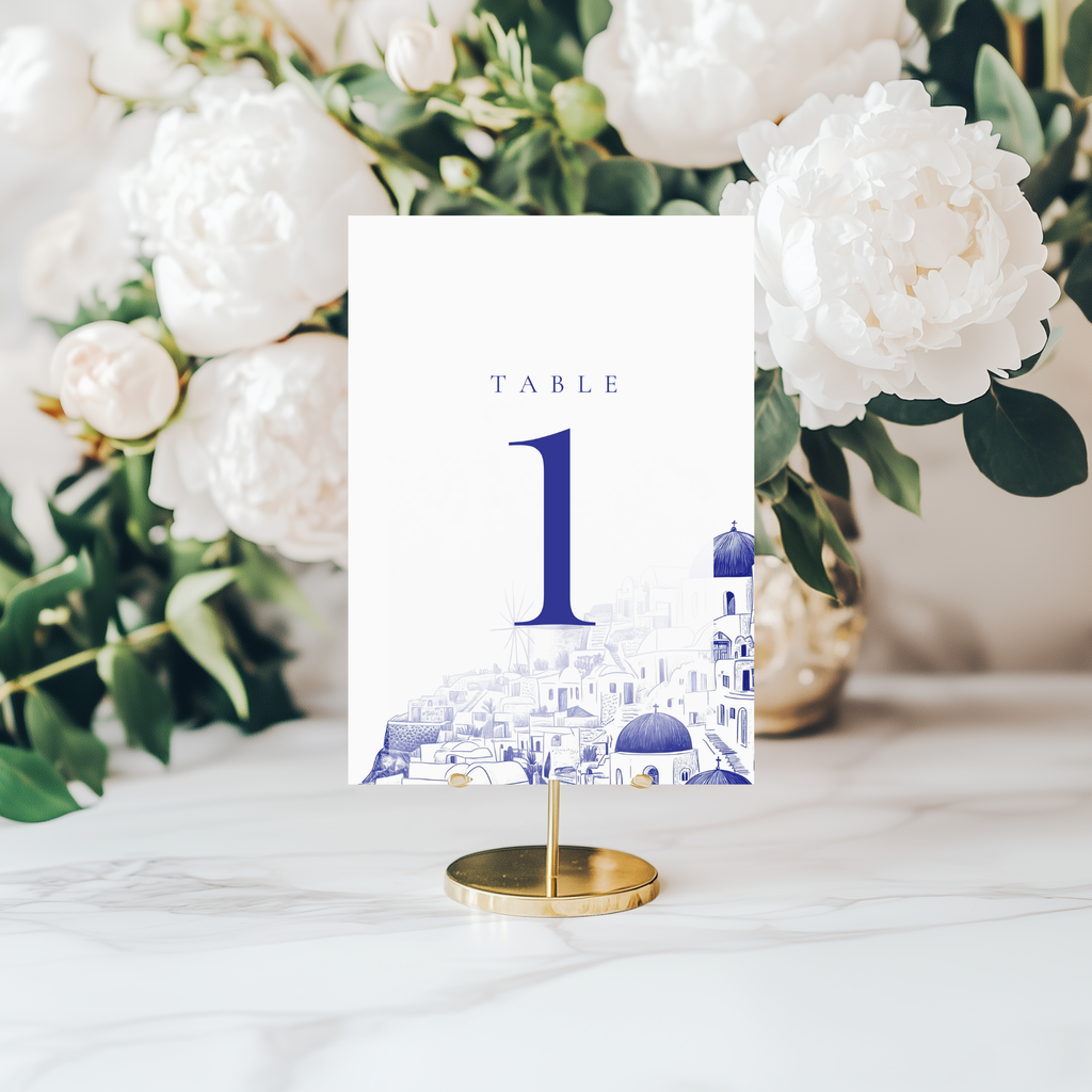 Santorini Sketch Table Numbers