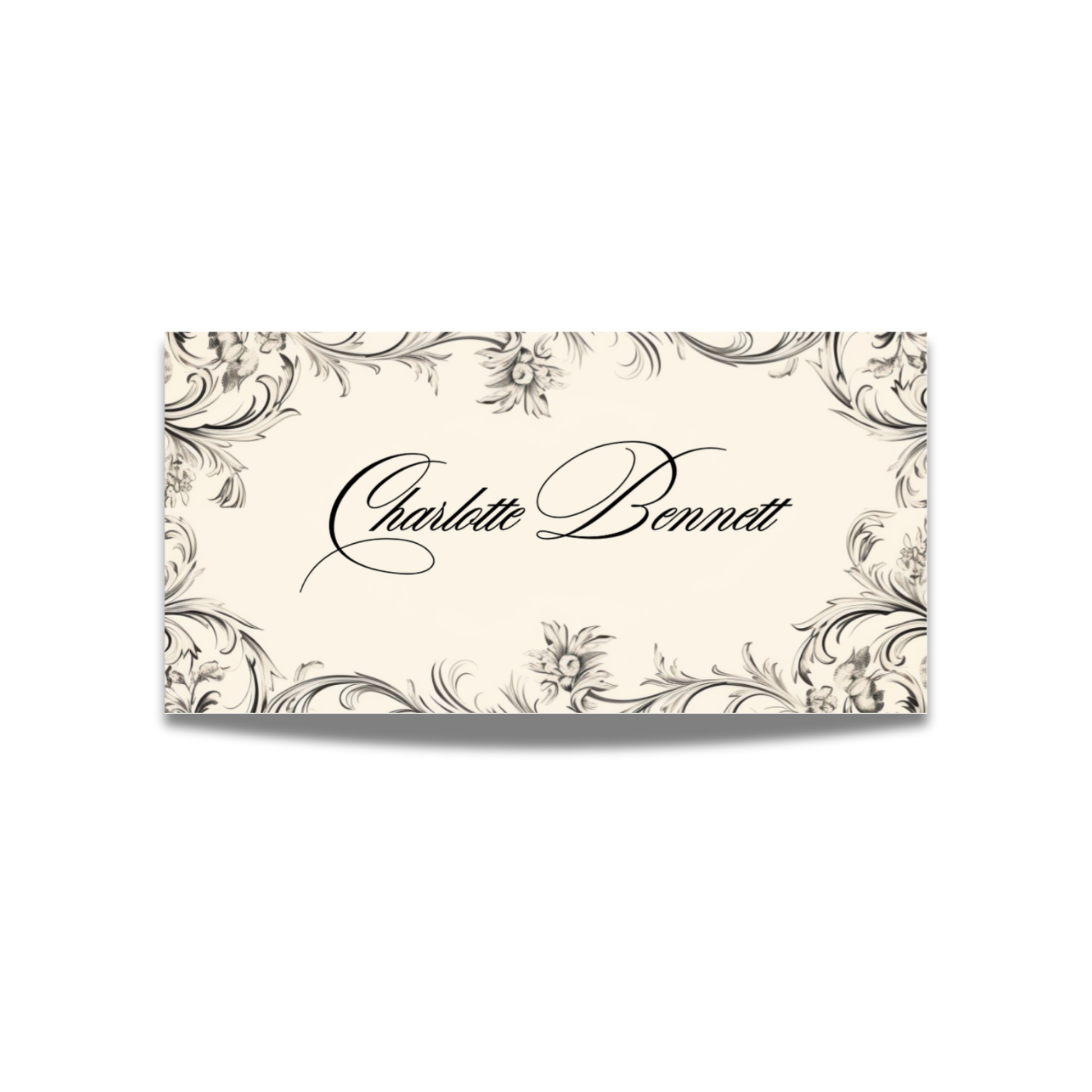 Rococo Frame Name Place Cards