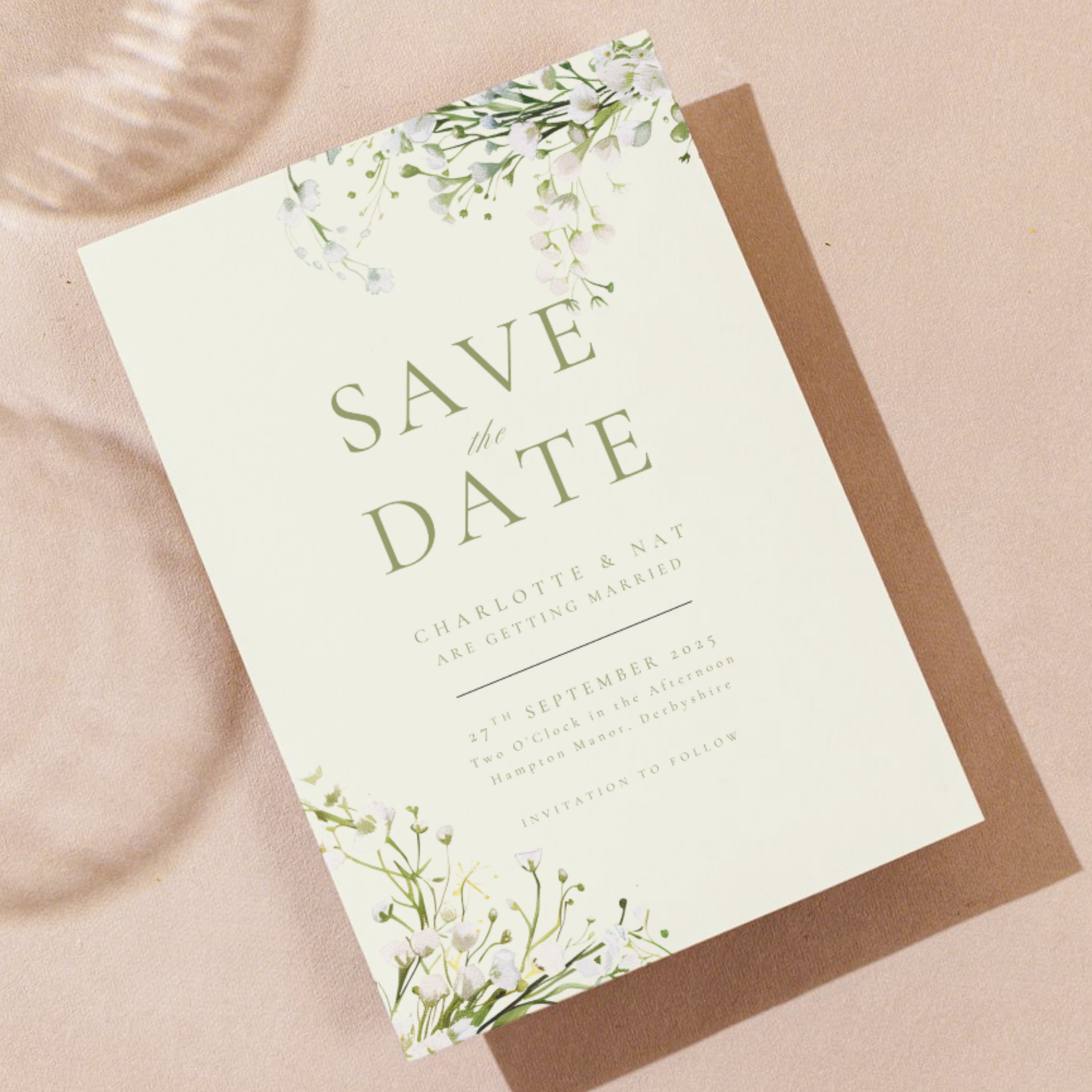 Baby's Breath Gypsophila Save The Date