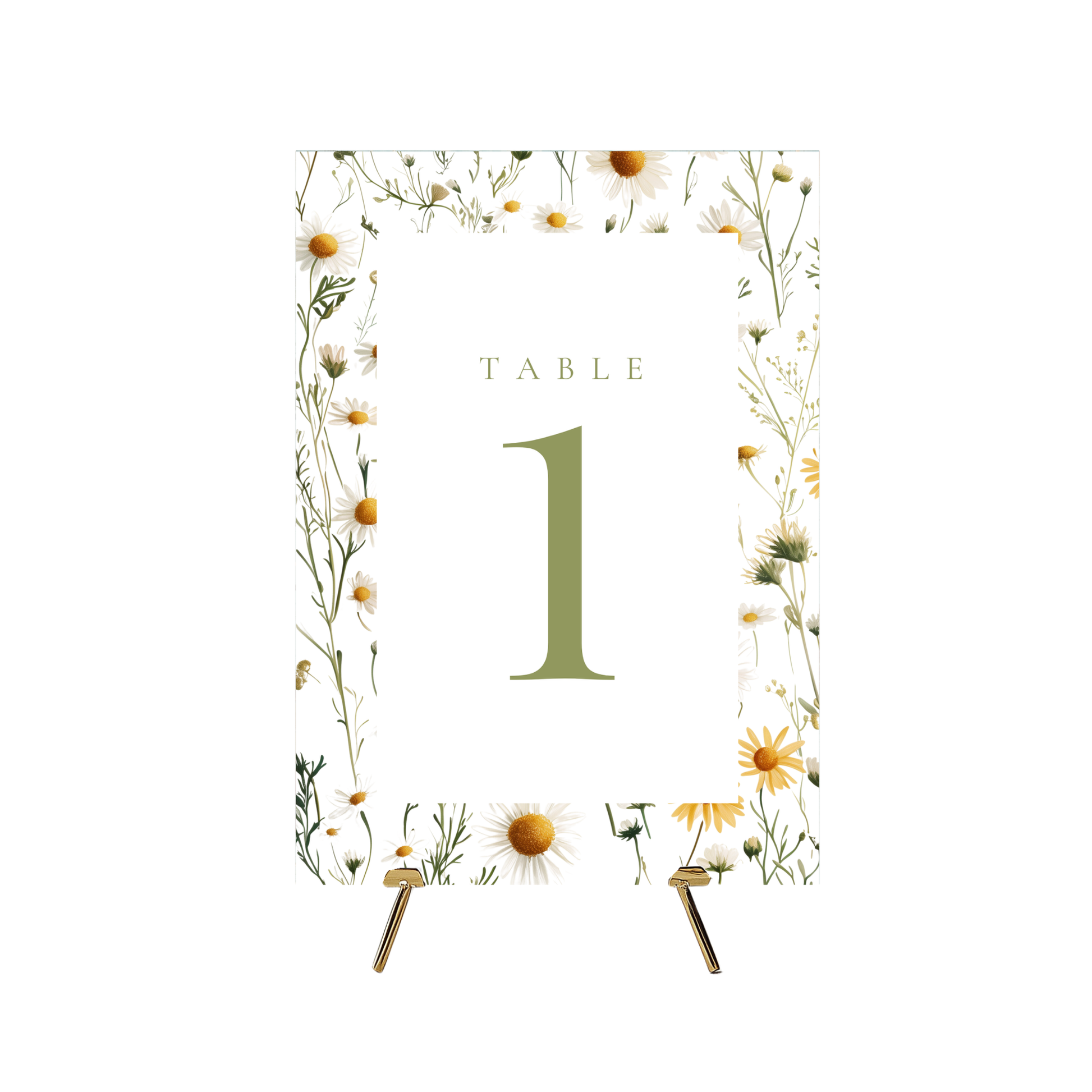 Daisy Table Numbers