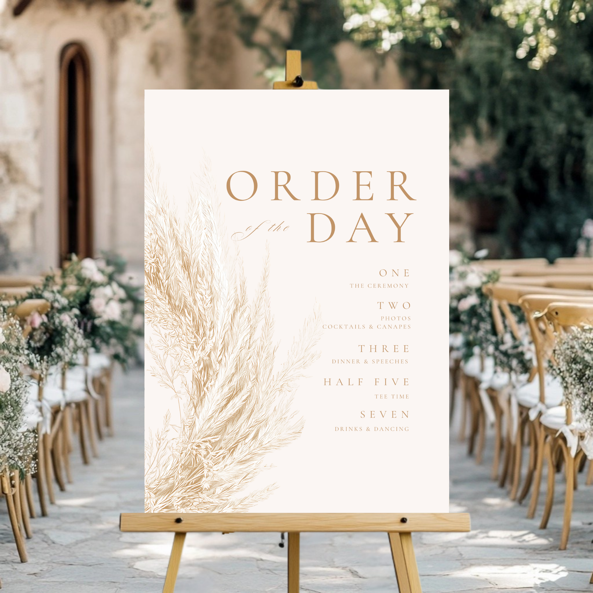 Pampas Order Of The Day Sign
