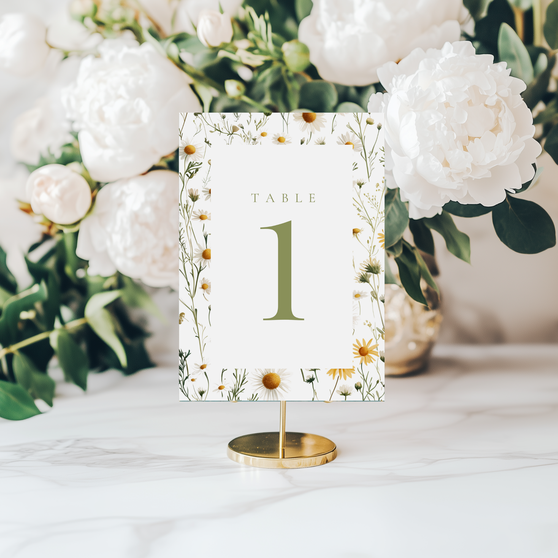 Daisy Table Numbers