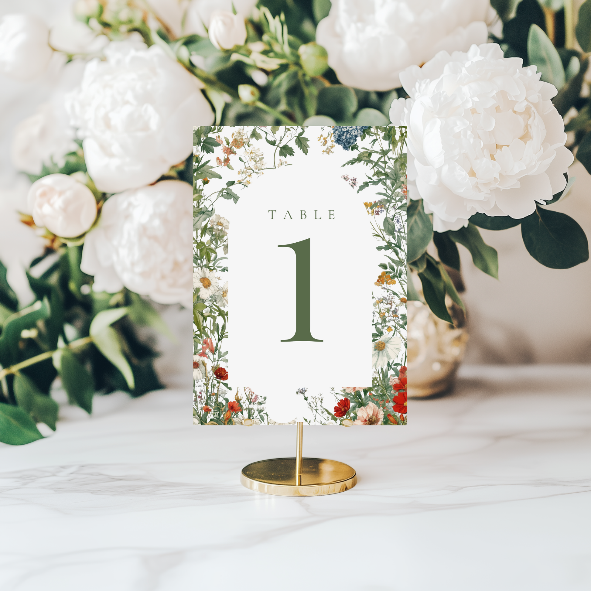 Secret Garden Table Numbers